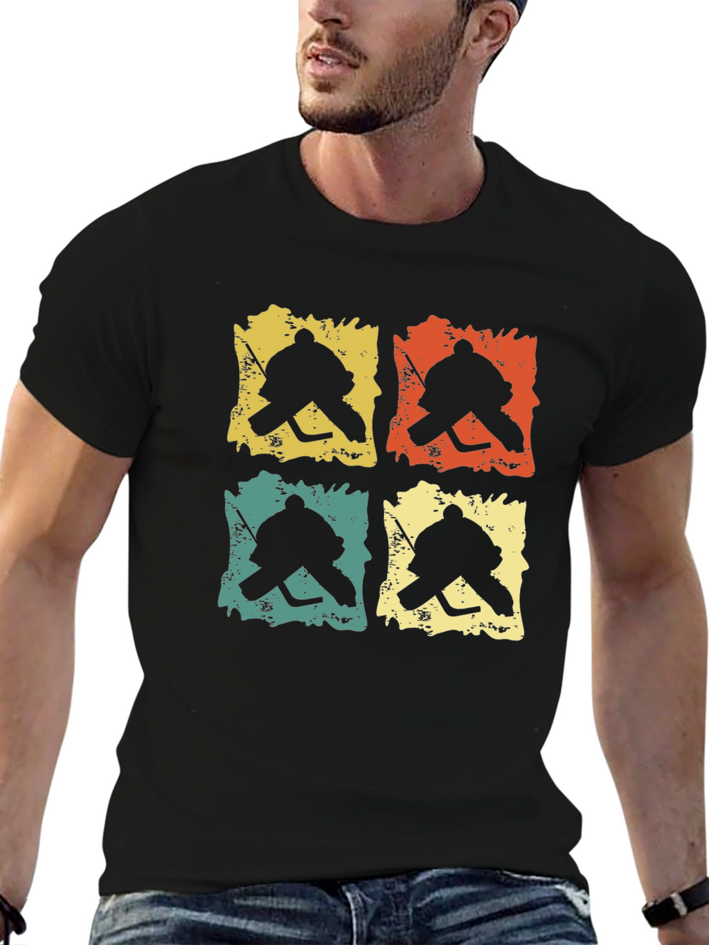 Retro Hockey Goalie T-Shirt