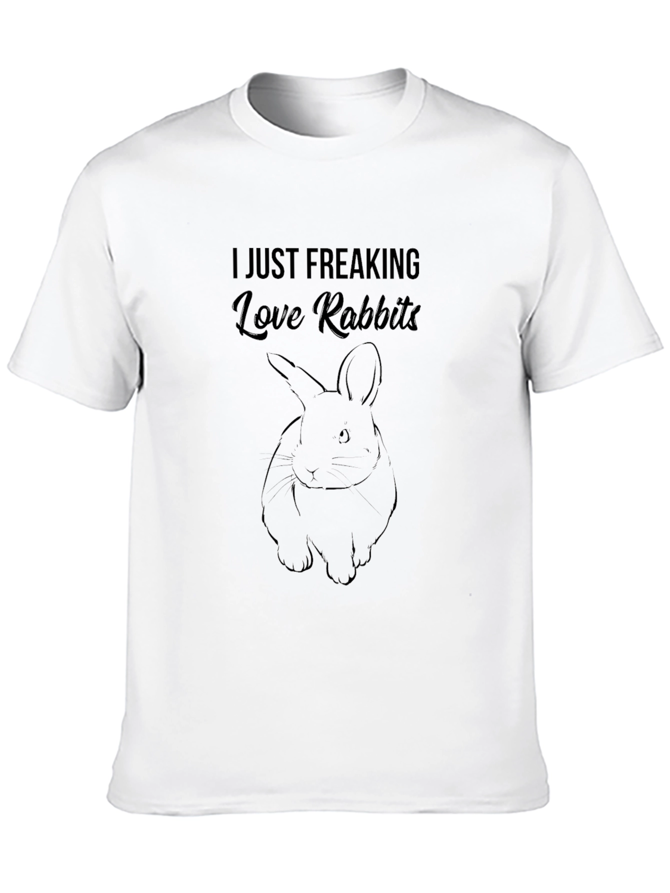 I Just Freaking Love Rabbits Graphic Tee