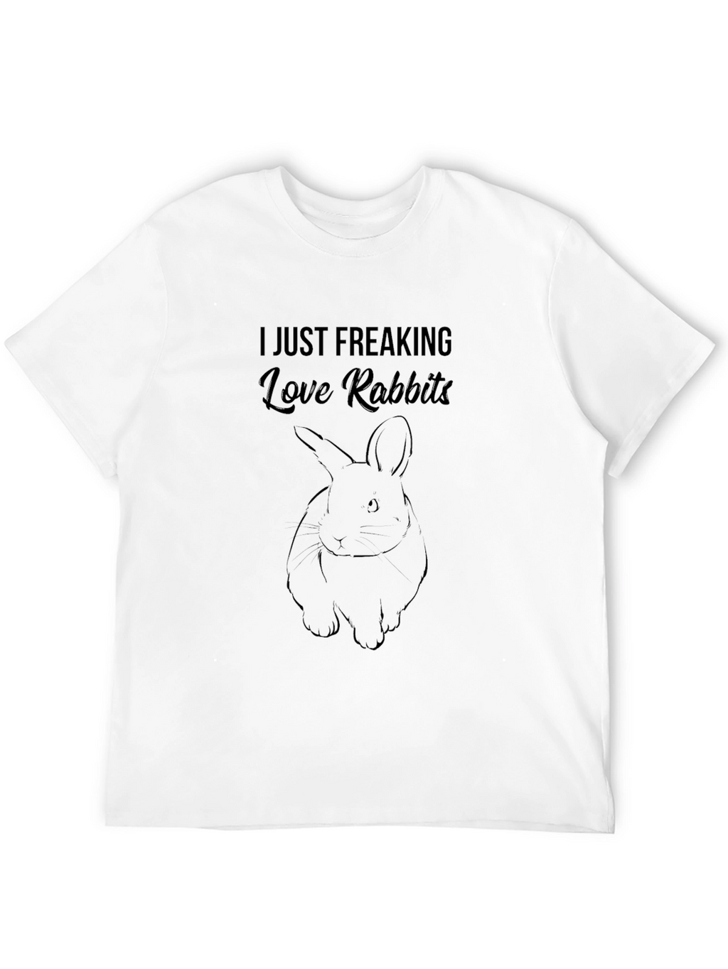 I Just Freaking Love Rabbits Graphic Tee