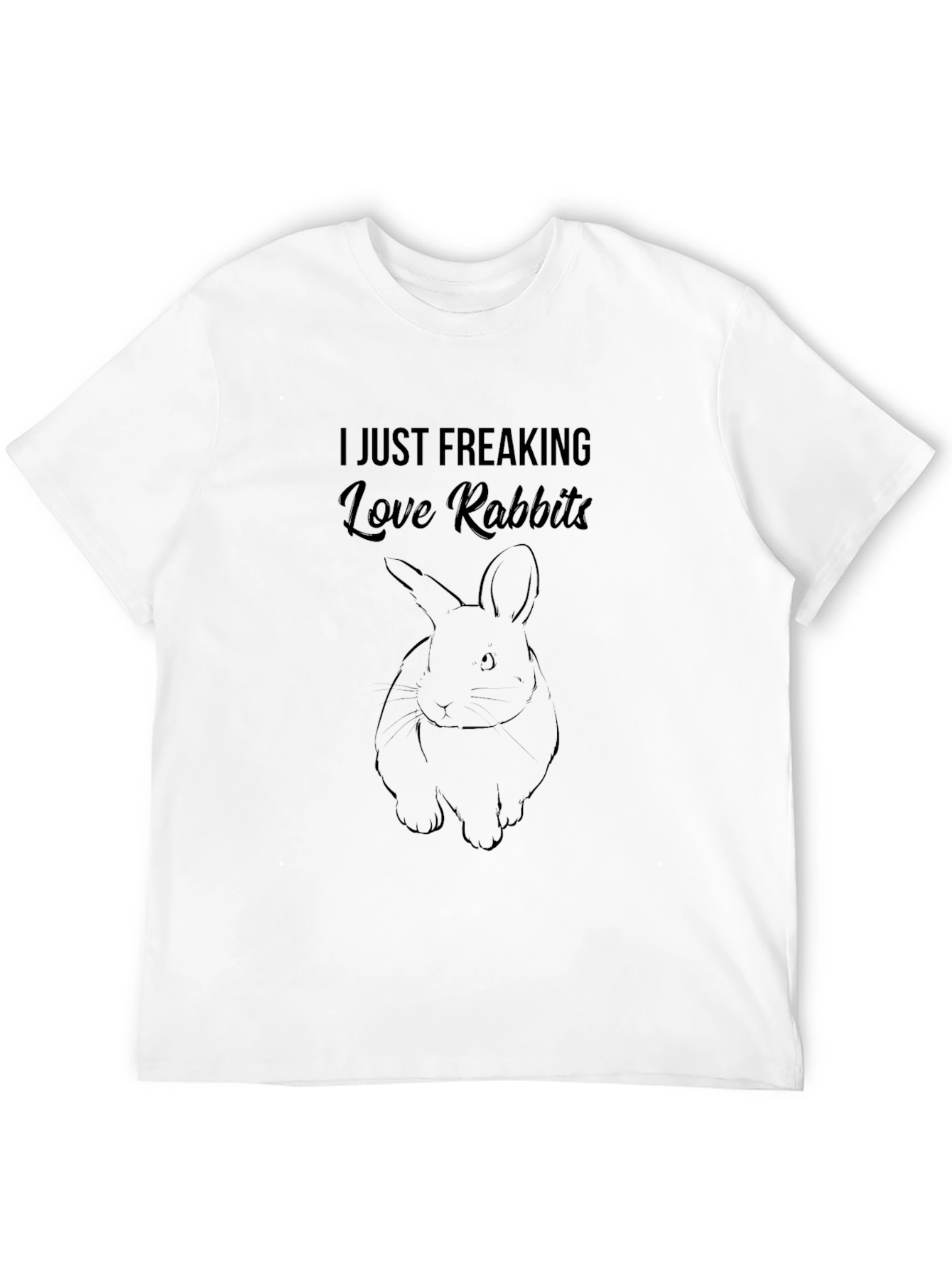 I Just Freaking Love Rabbits Graphic Tee