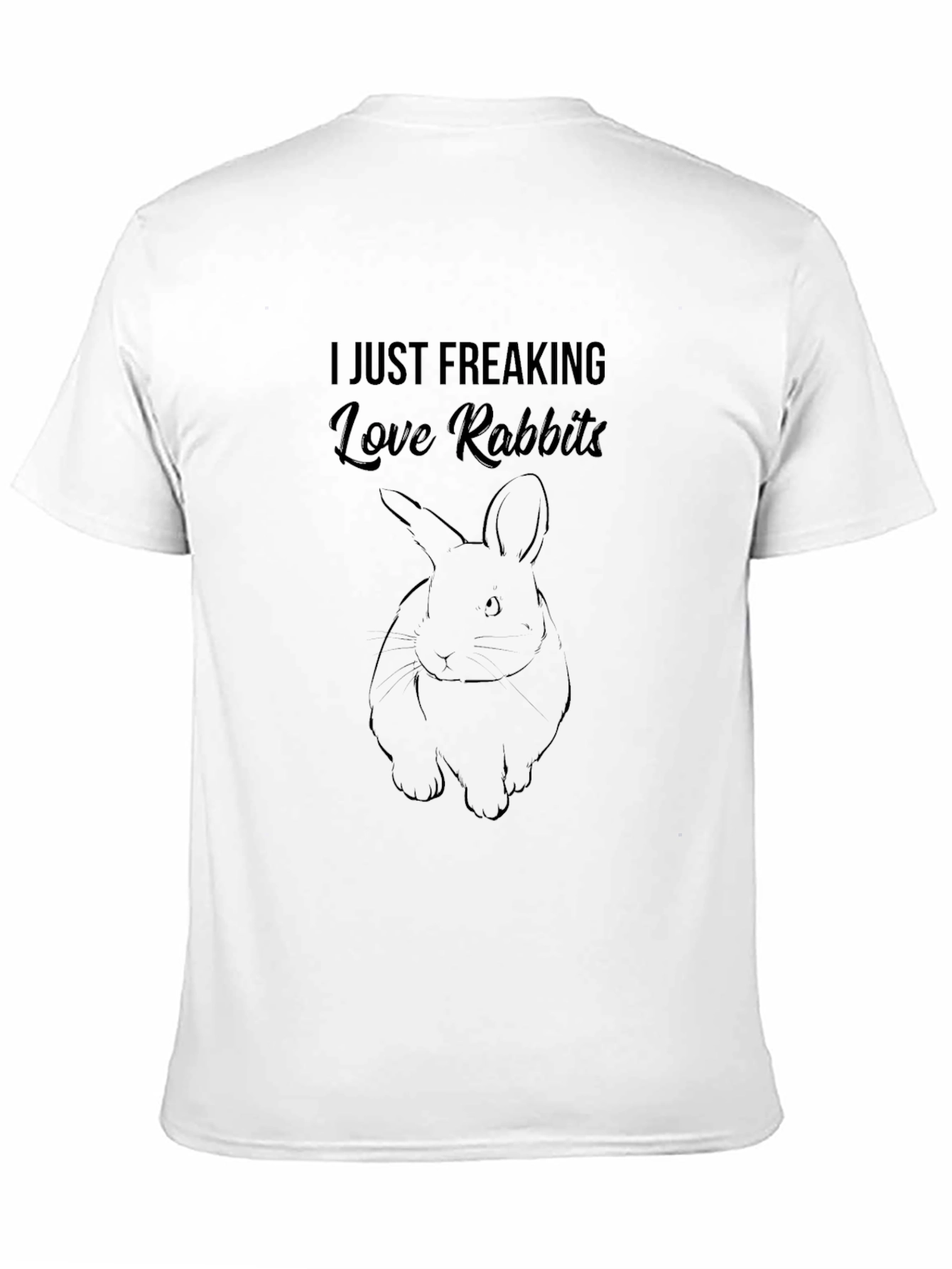 I Just Freaking Love Rabbits Graphic Tee