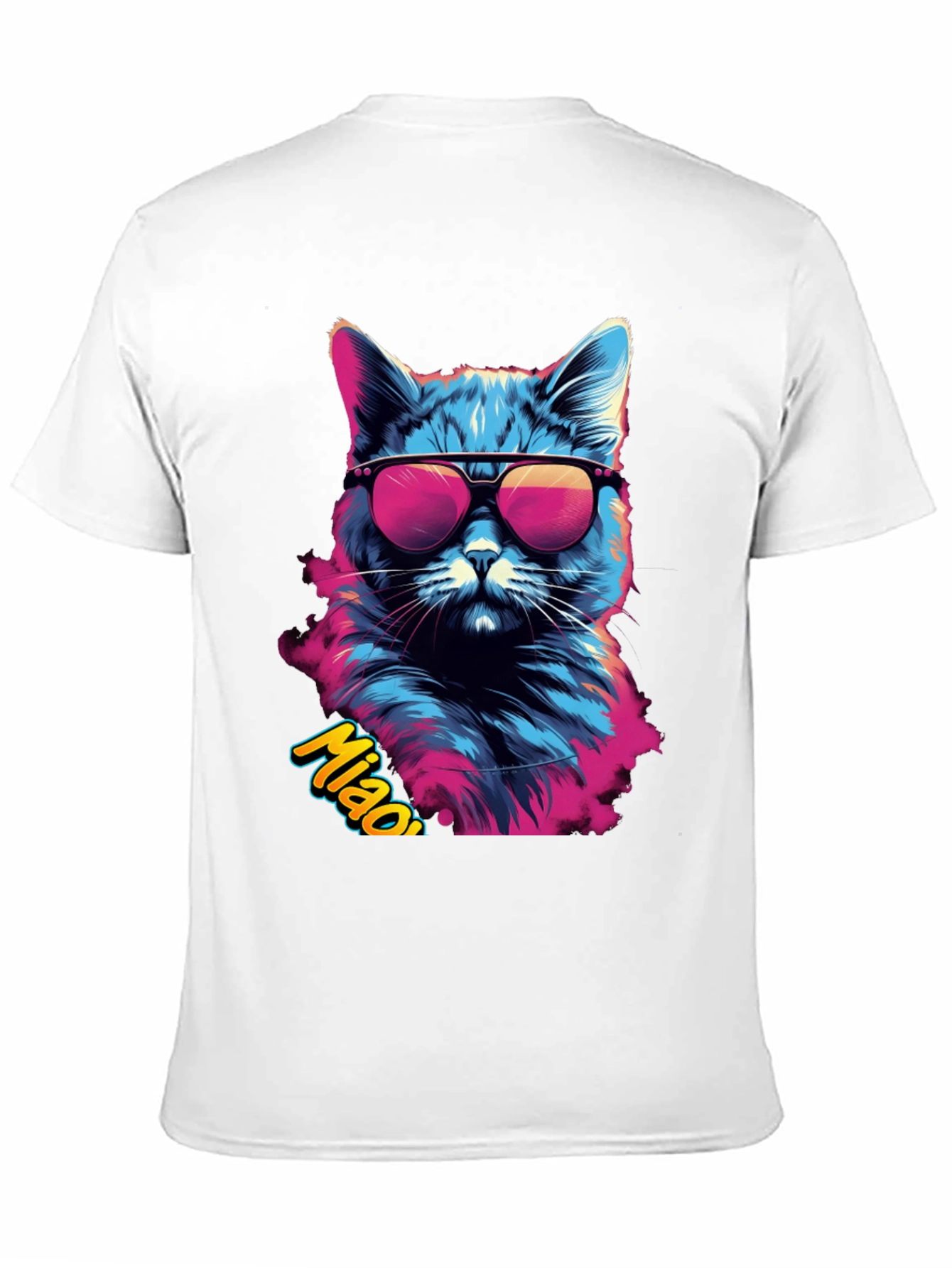 Cool Cat Graphic Tee - Mens Black T-Shirt