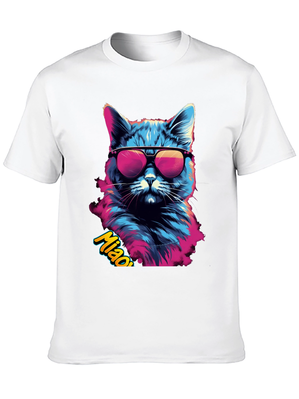 Cool Cat Graphic Tee - Mens Black T-Shirt