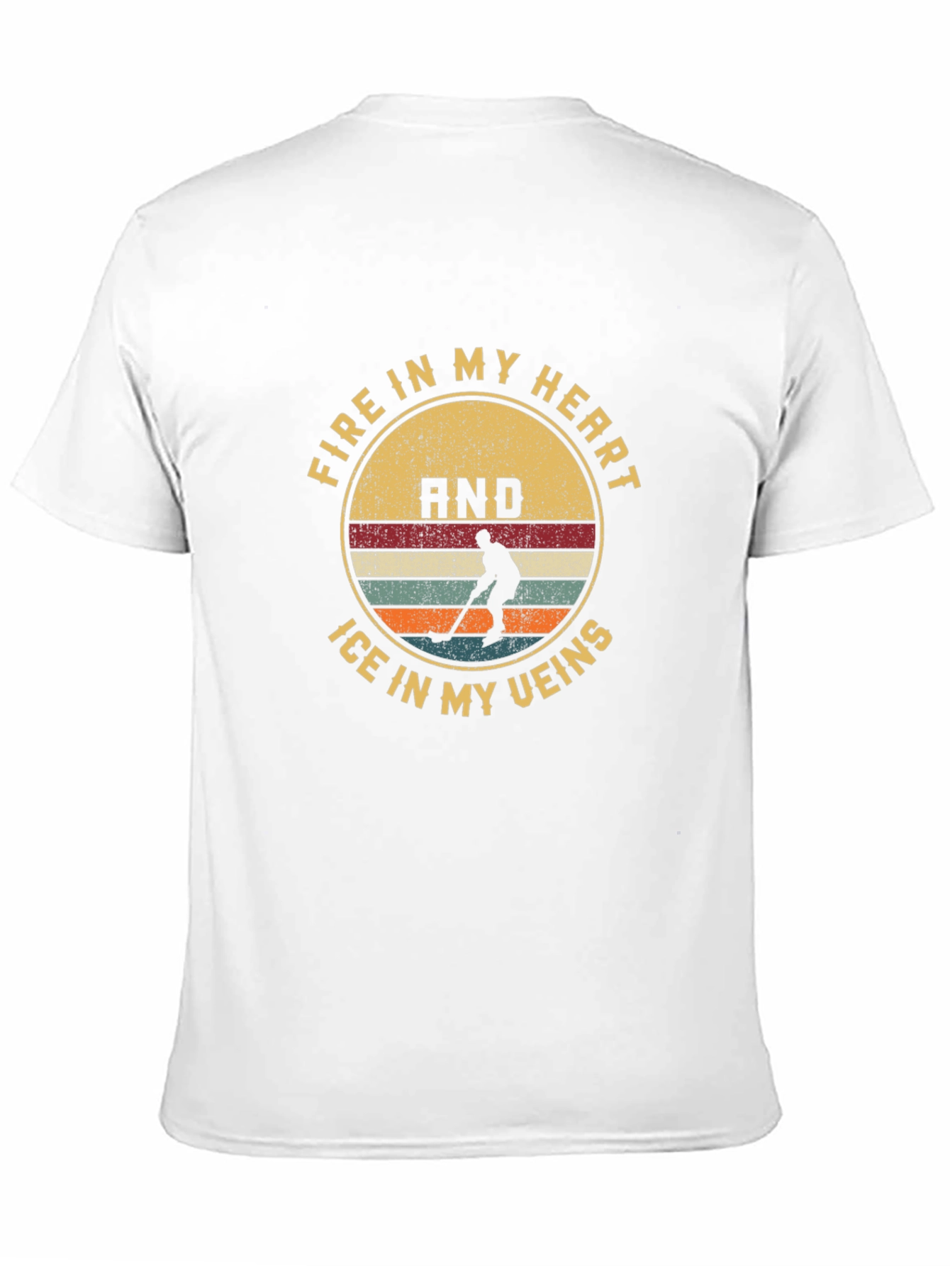 Hockey Fire and Ice Graphic Tee