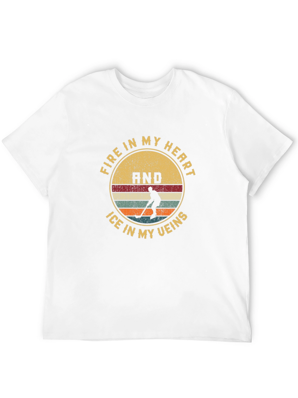Hockey Fire and Ice Graphic Tee