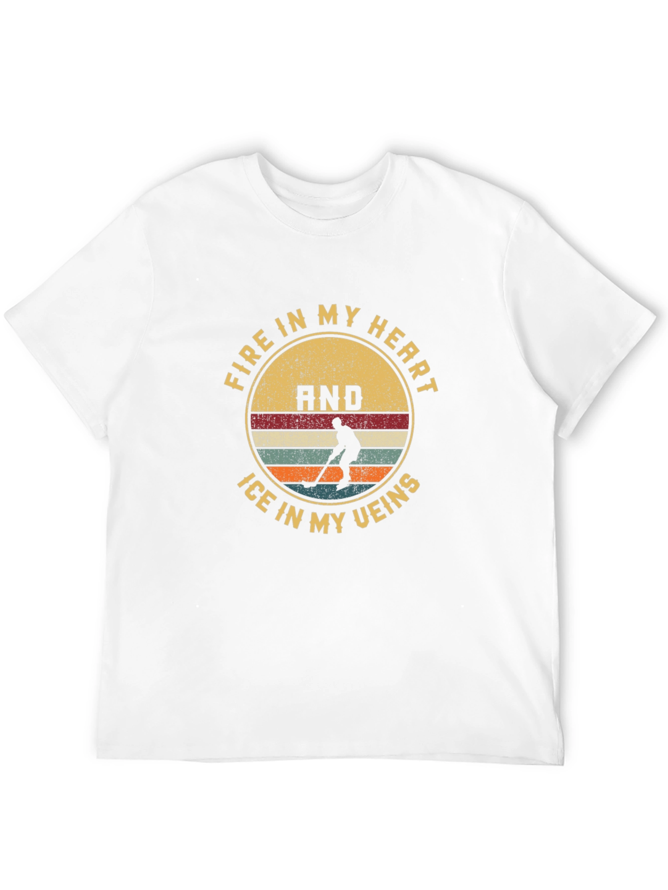 Hockey Fire and Ice Graphic Tee