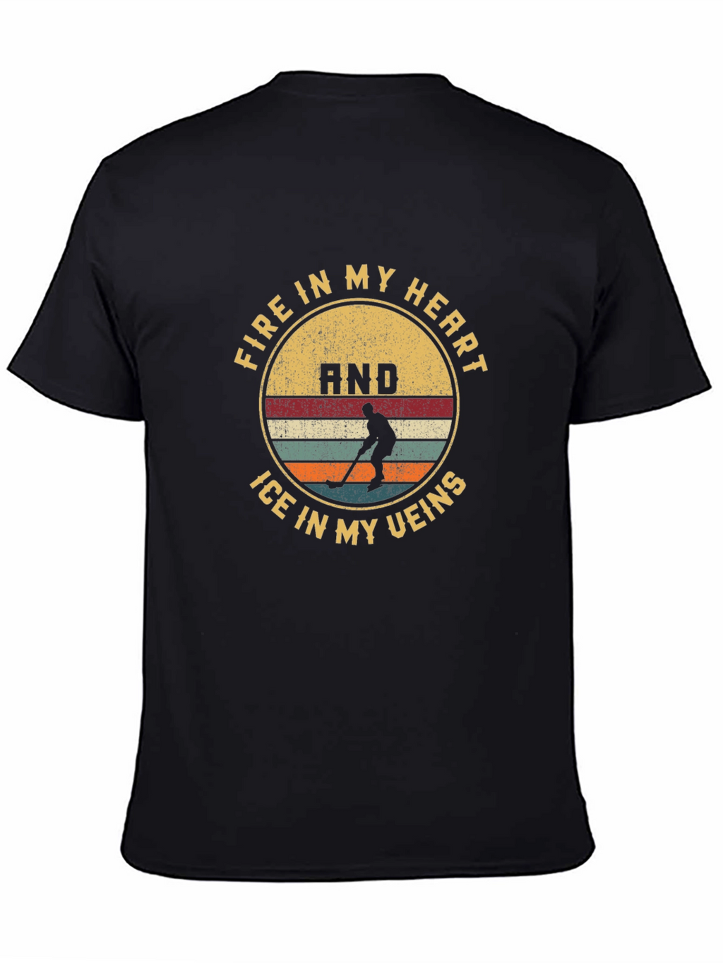 Hockey Fire and Ice Graphic Tee