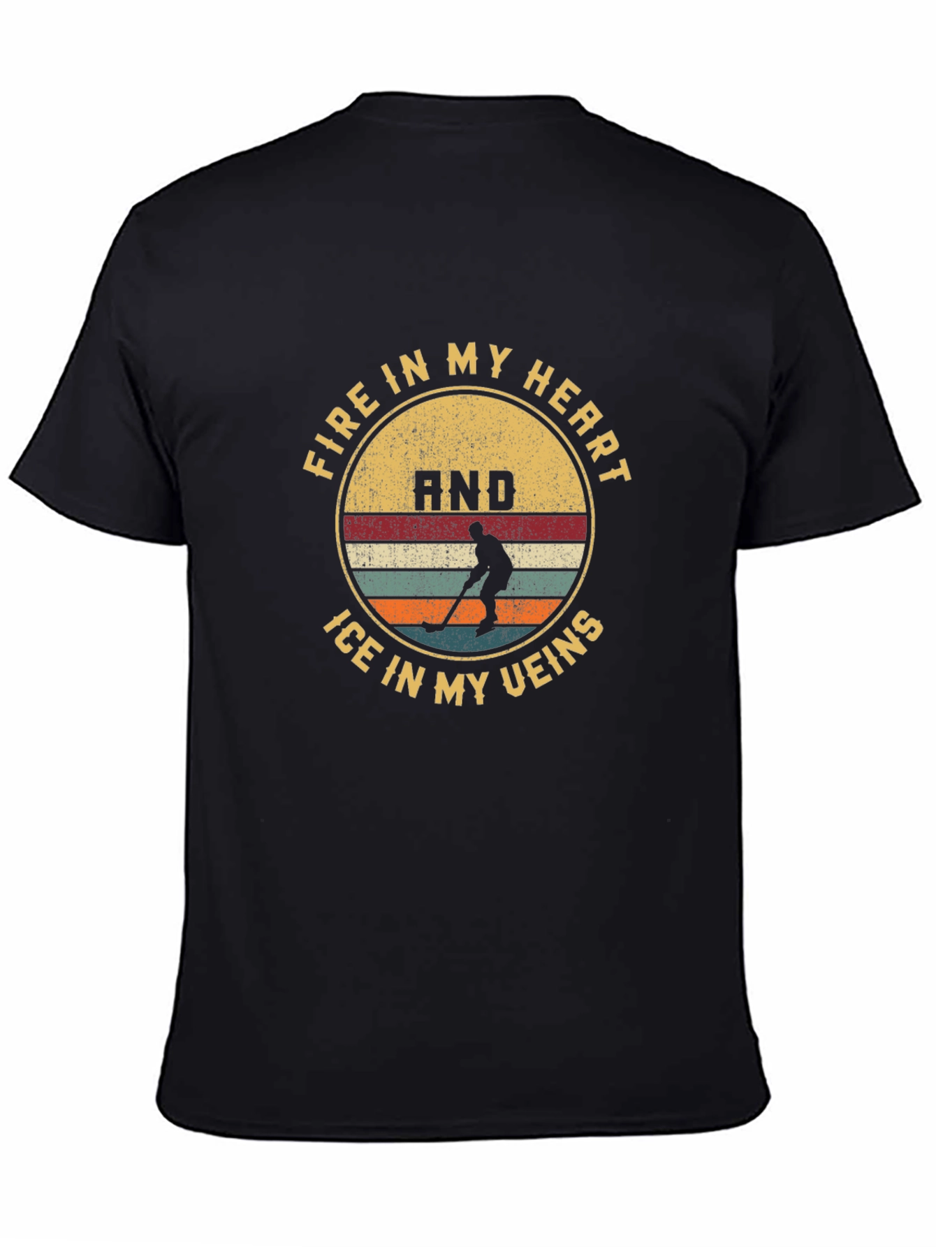 Hockey Fire and Ice Graphic Tee