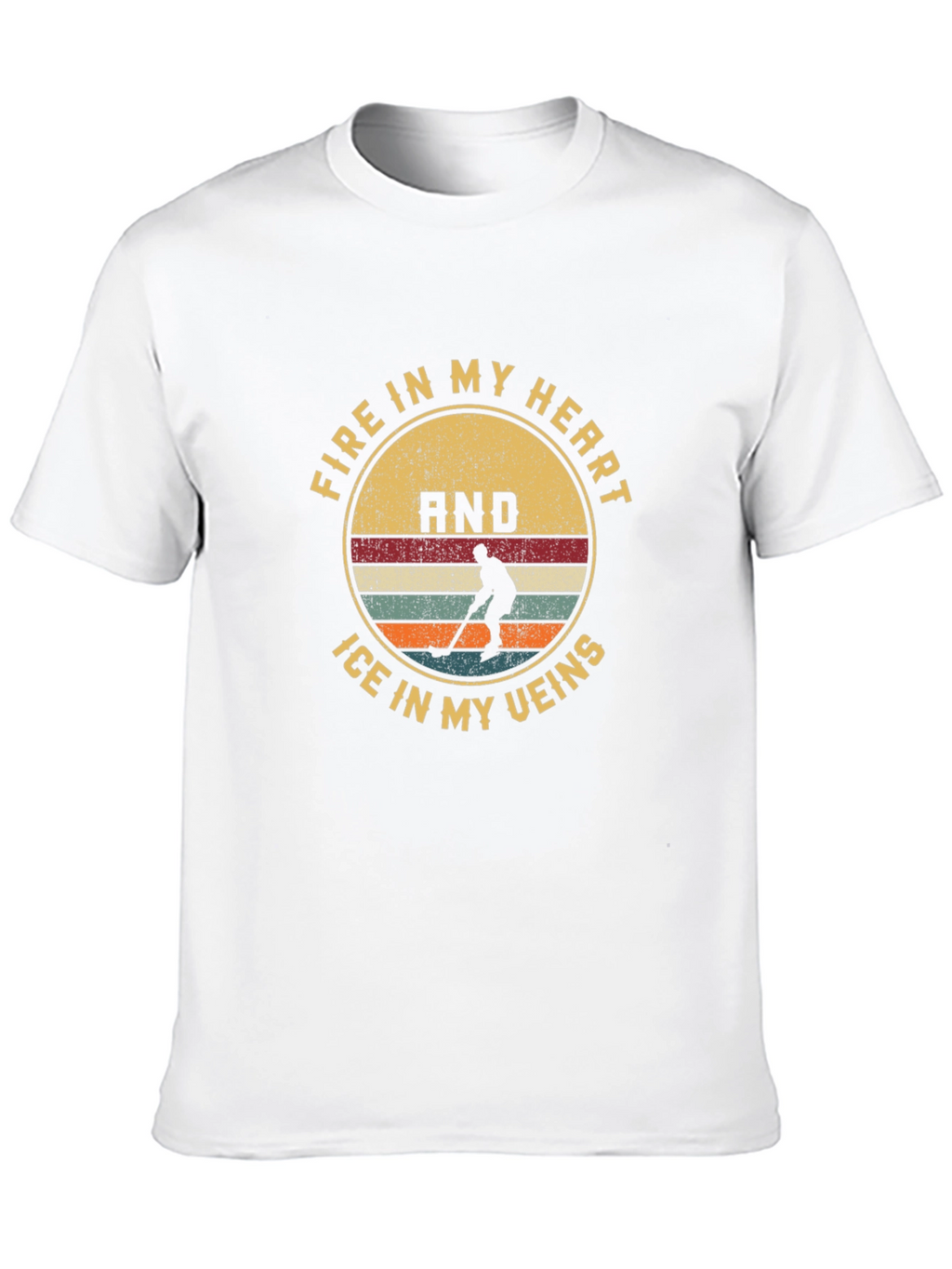 Hockey Fire and Ice Graphic Tee