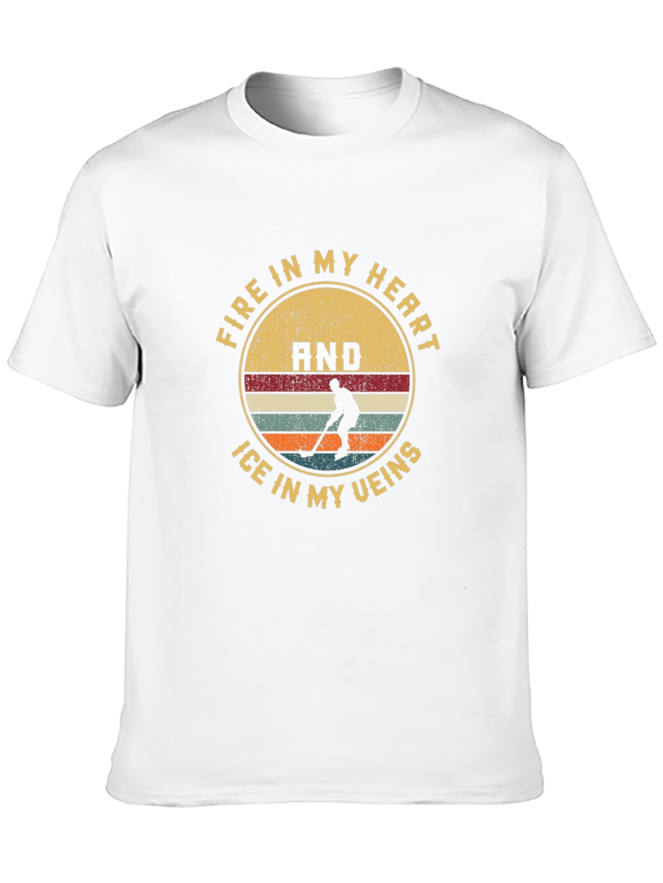 Hockey Fire and Ice Graphic Tee