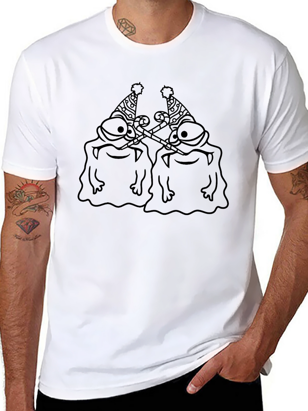 Party Blob Graphic Tee - Black