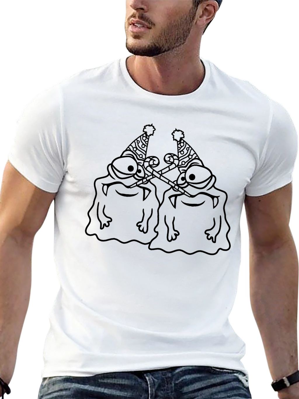 Party Blob Graphic Tee - Black