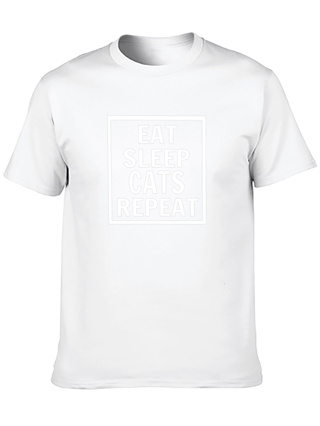 Eat Sleep Cats Repeat Black T-Shirt