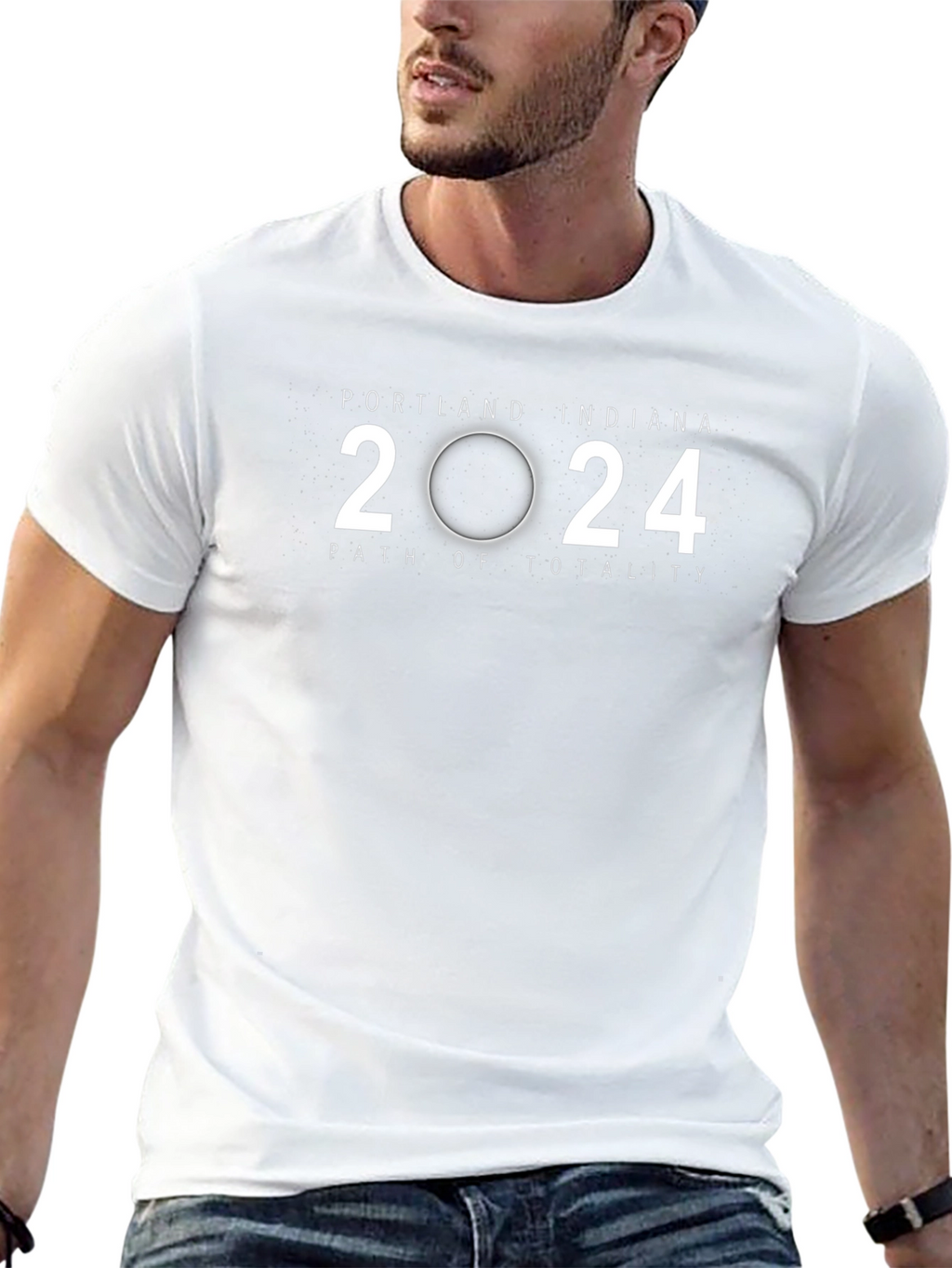 Portland Indiana 2024 Total Solar Eclipse Souvenir T-Shirt