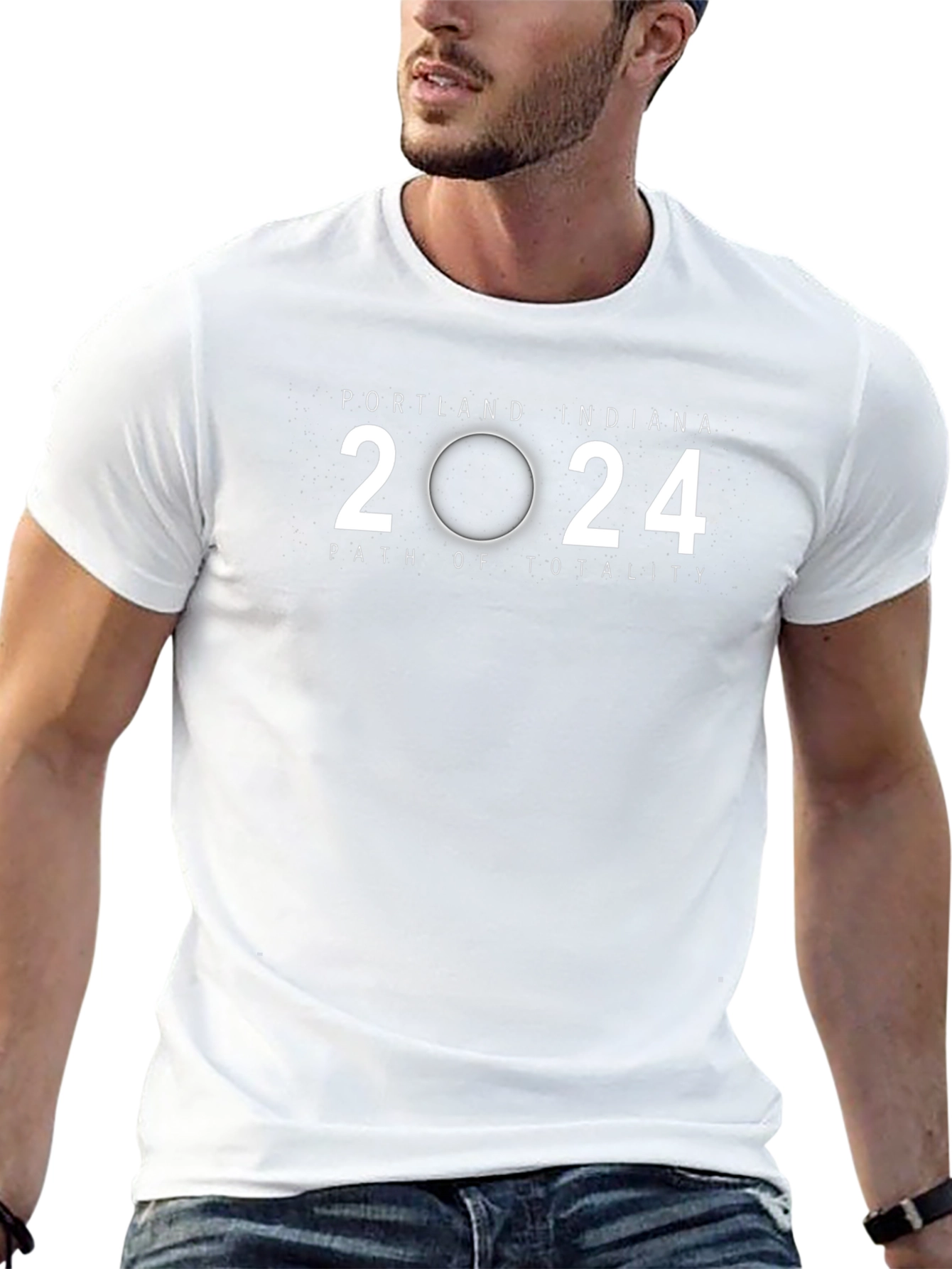 Portland Indiana 2024 Total Solar Eclipse Souvenir T-Shirt