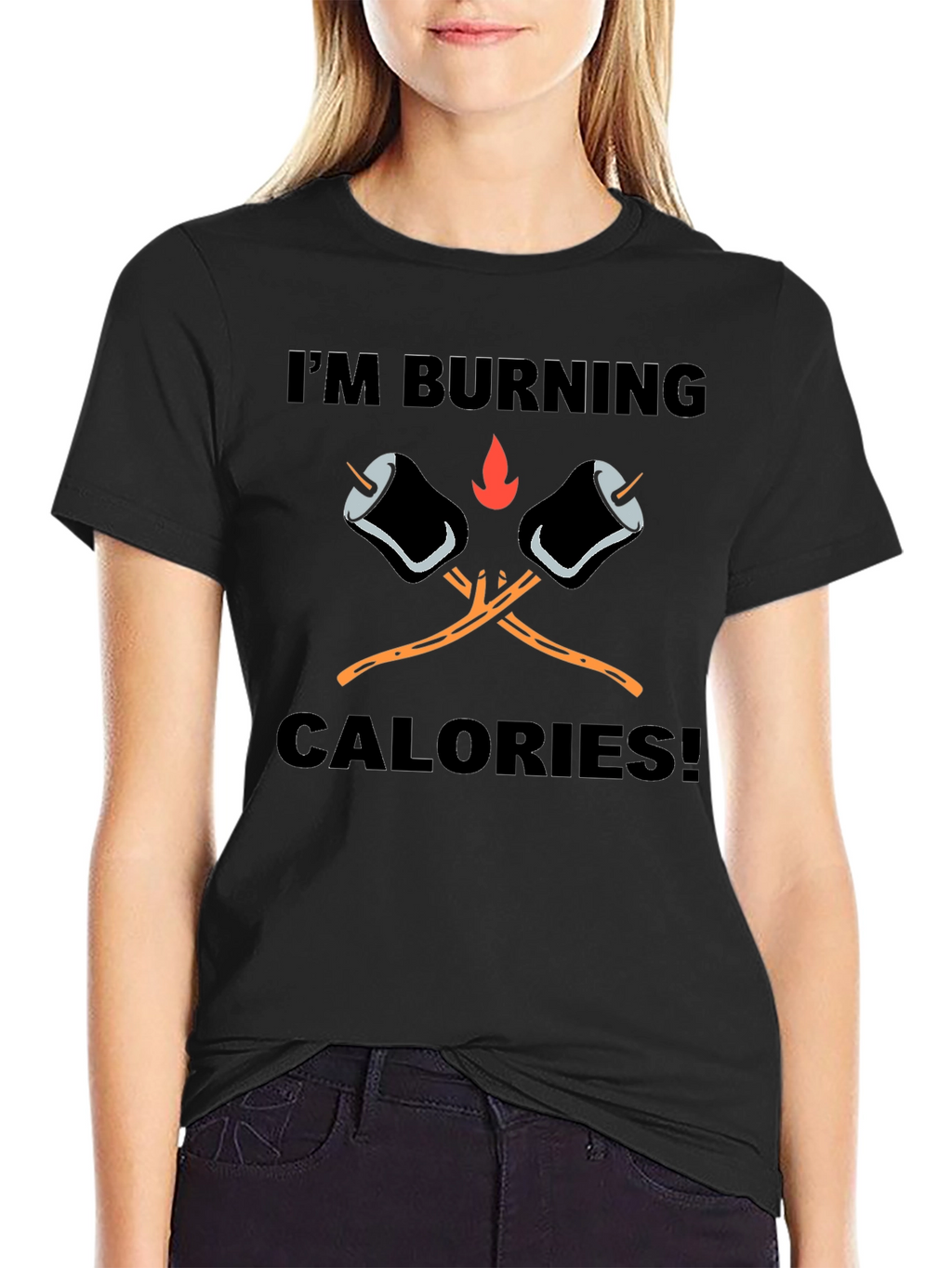 Burning Calories Marshmallow T-Shirt
