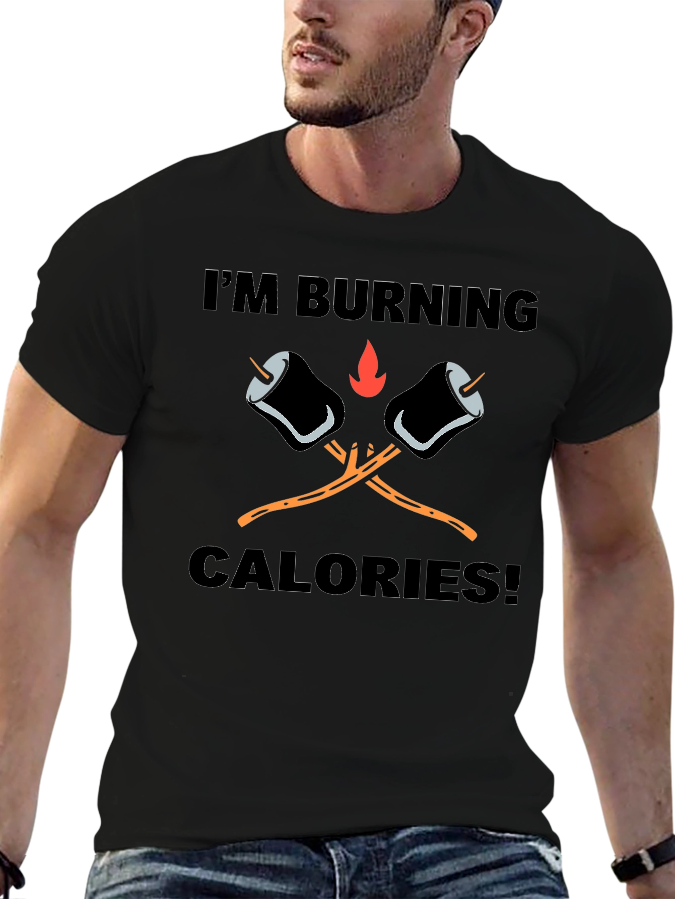 Burning Calories Marshmallow T-Shirt
