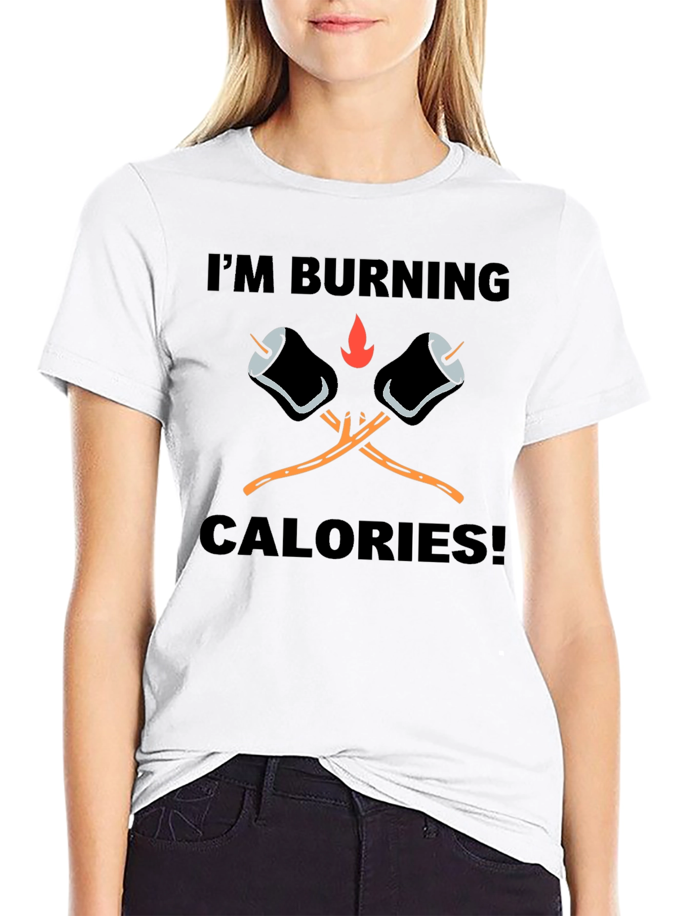 Burning Calories Marshmallow T-Shirt