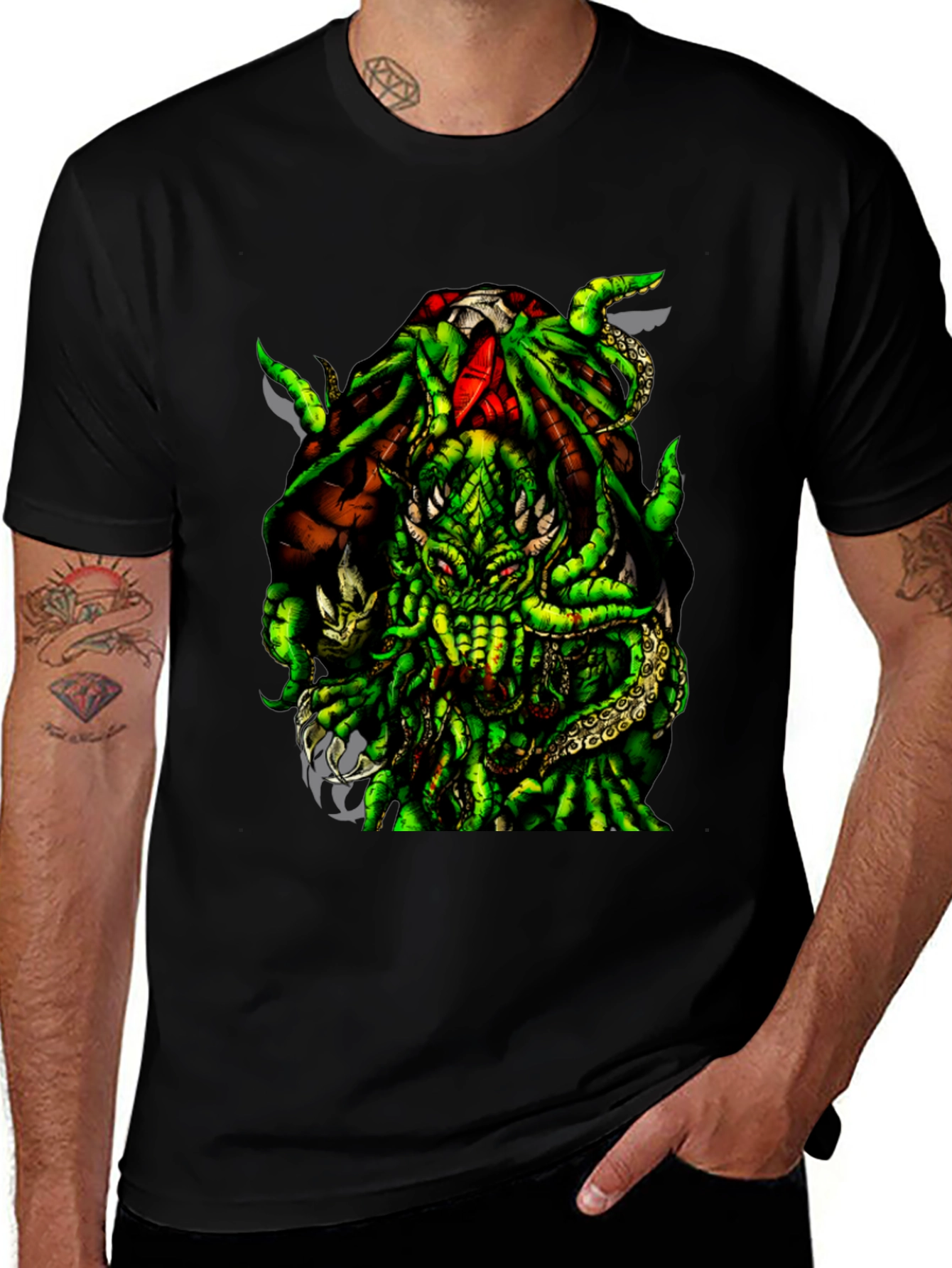 Cthulhu Graphic Tee - Mens Black T-Shirt