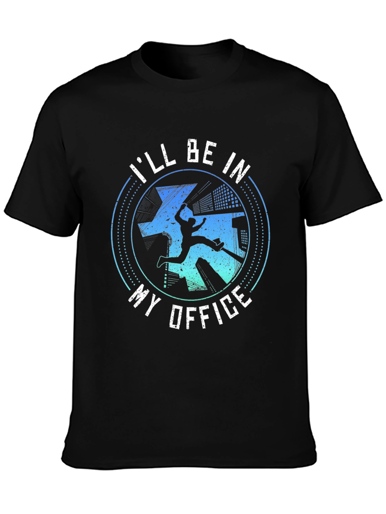Parkour Office T-Shirt Urban Gym Workout Tee