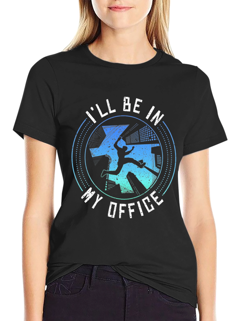 Parkour Office T-Shirt Urban Gym Workout Tee