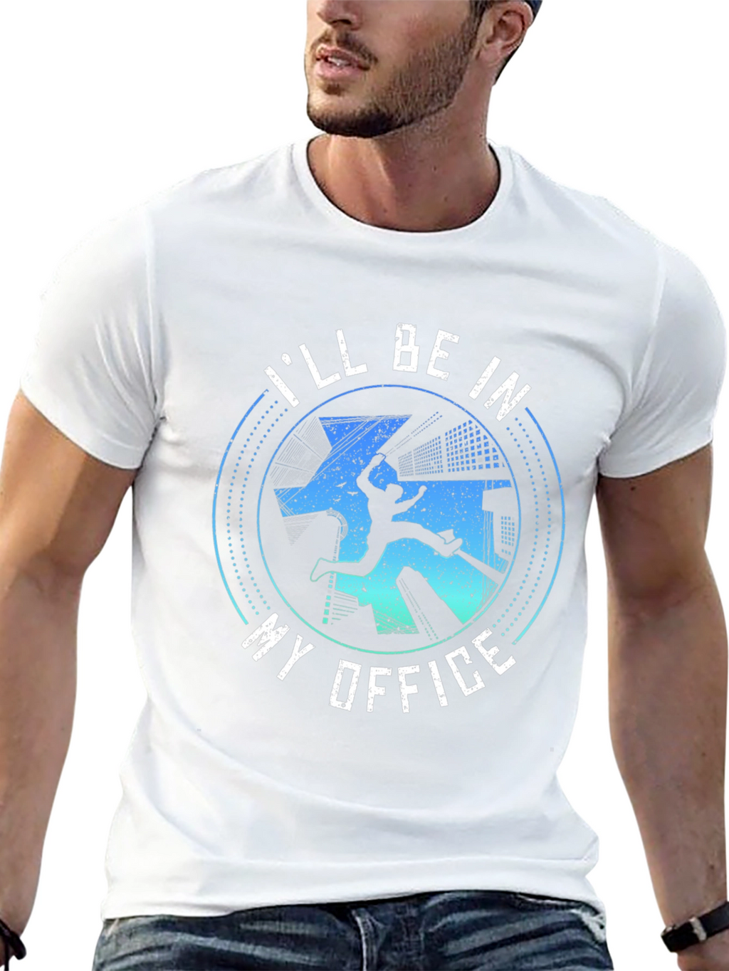 Parkour Office T-Shirt Urban Gym Workout Tee