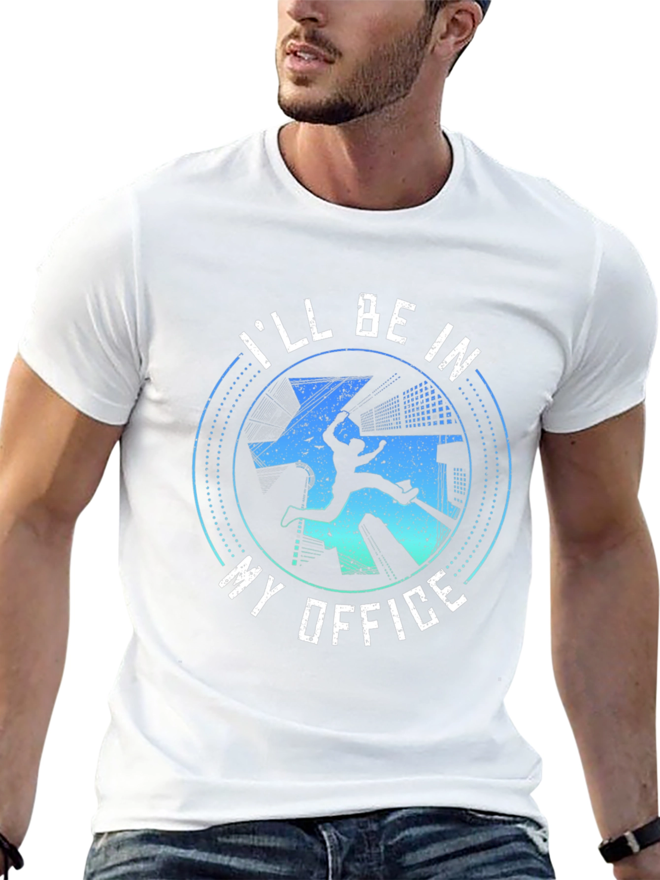 Parkour Office T-Shirt Urban Gym Workout Tee