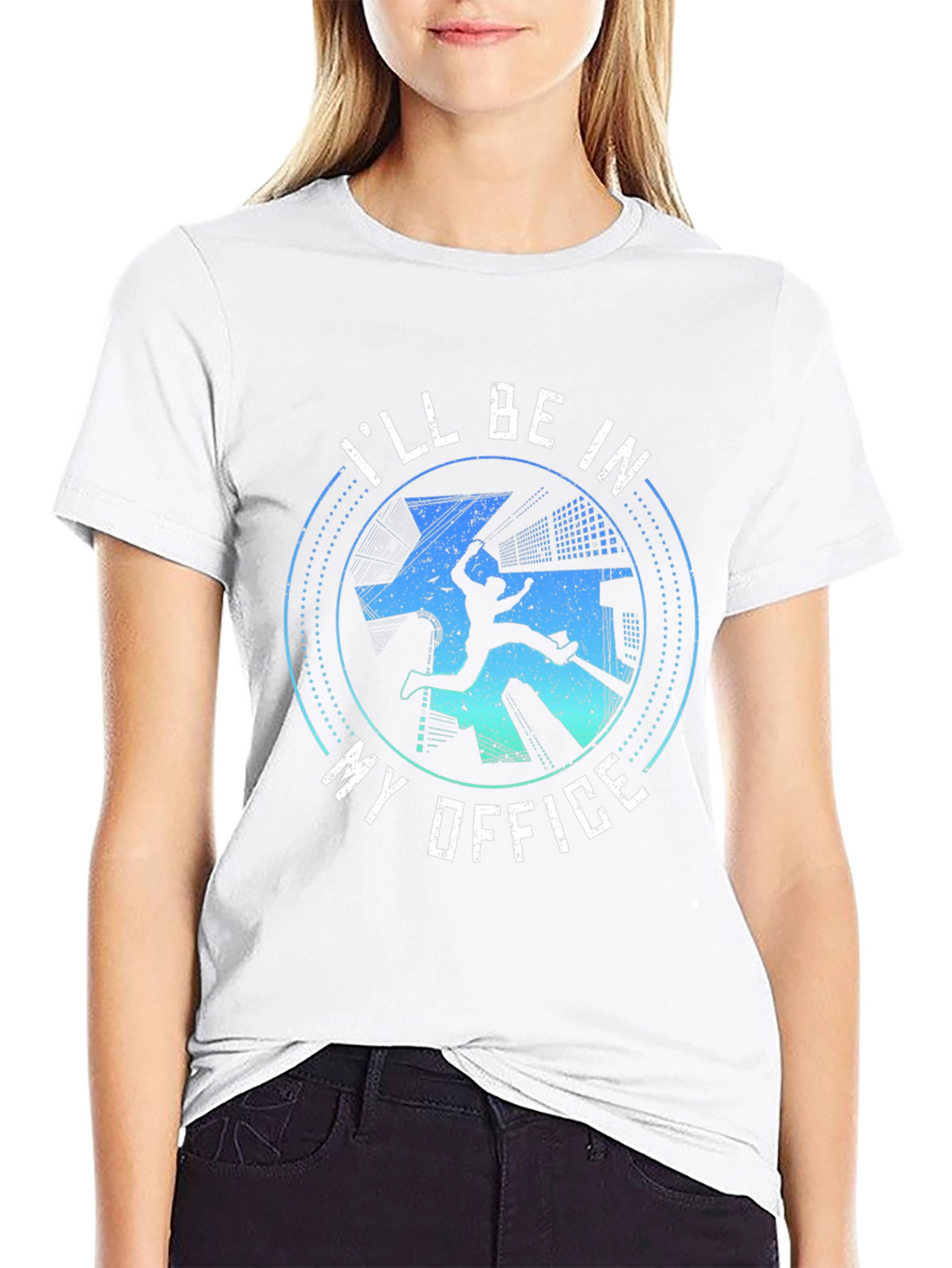 Parkour Office T-Shirt Urban Gym Workout Tee