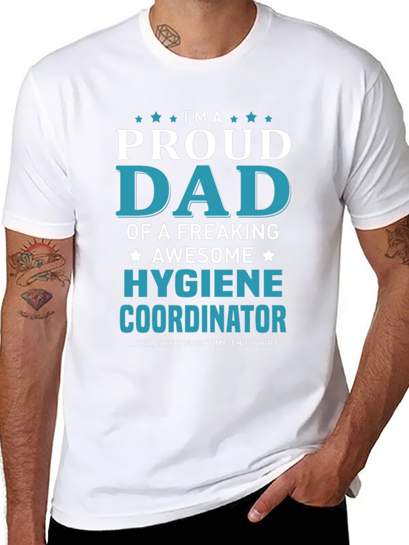 Proud Dad of a Hygiene Coordinator Graphic Tee