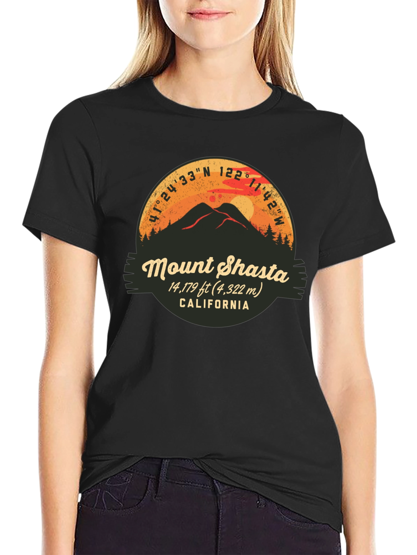 Mount Shasta California Graphic Tee