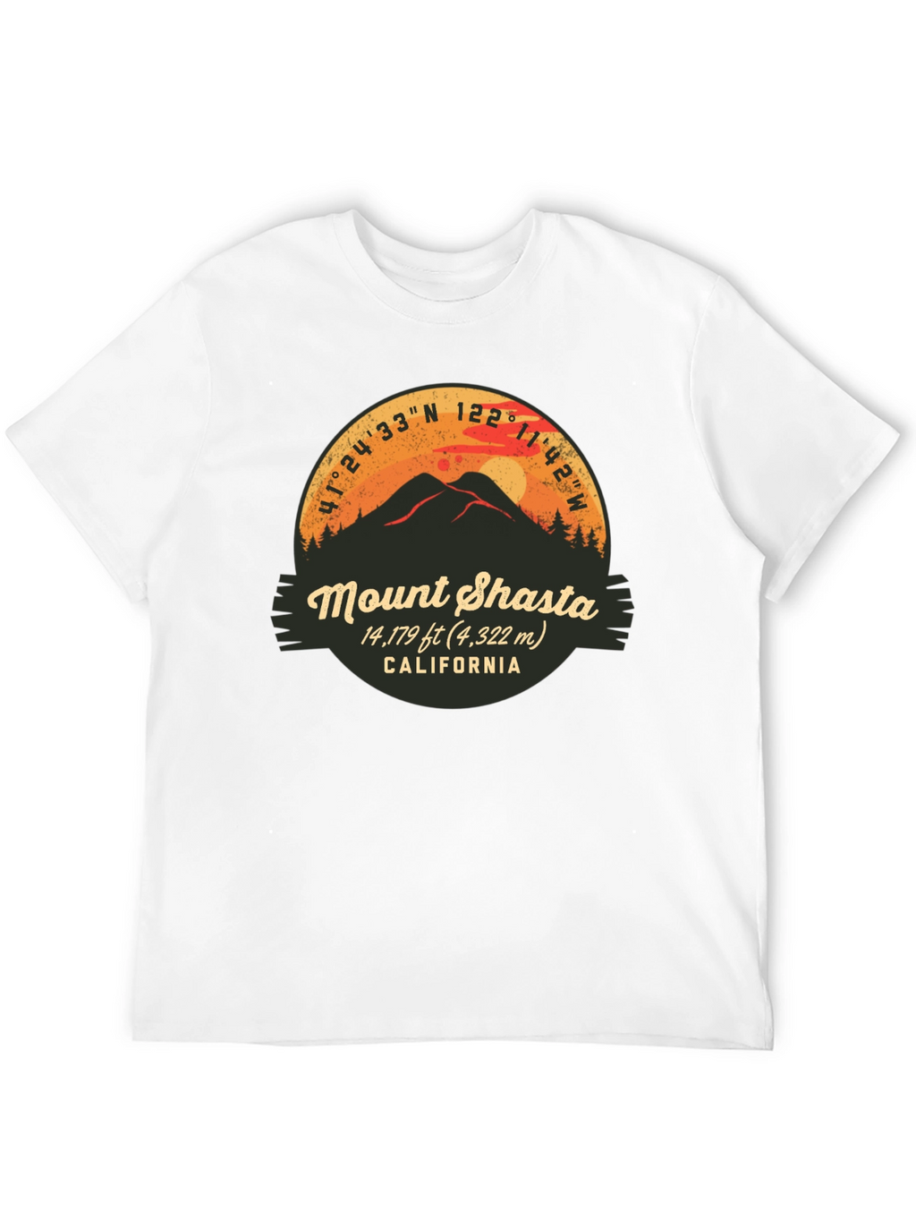 Mount Shasta California Graphic Tee
