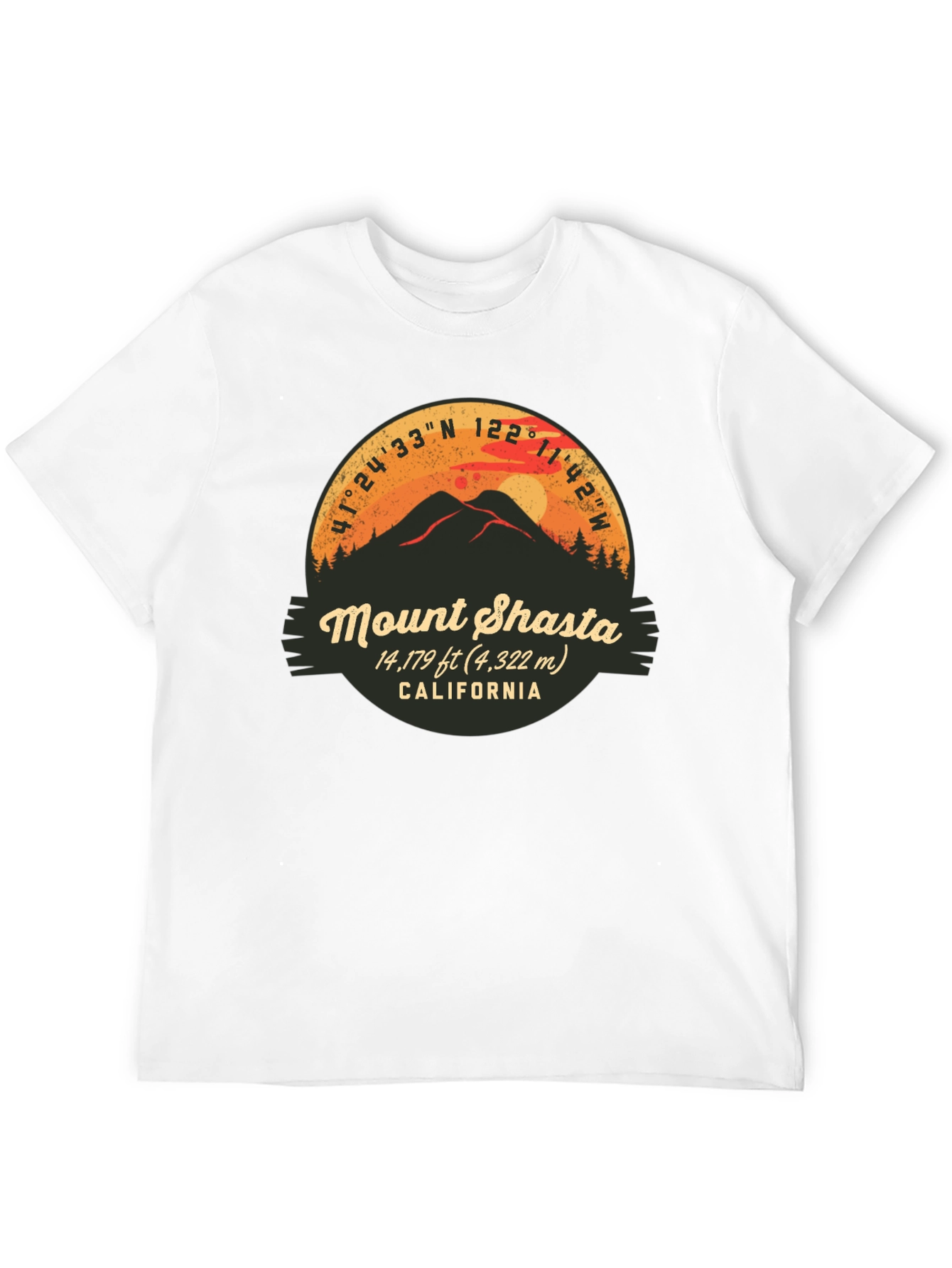 Mount Shasta California Graphic Tee