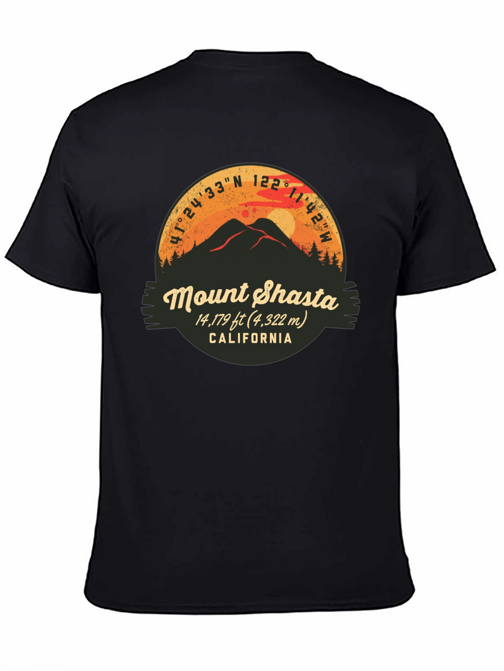 Mount Shasta California Graphic Tee