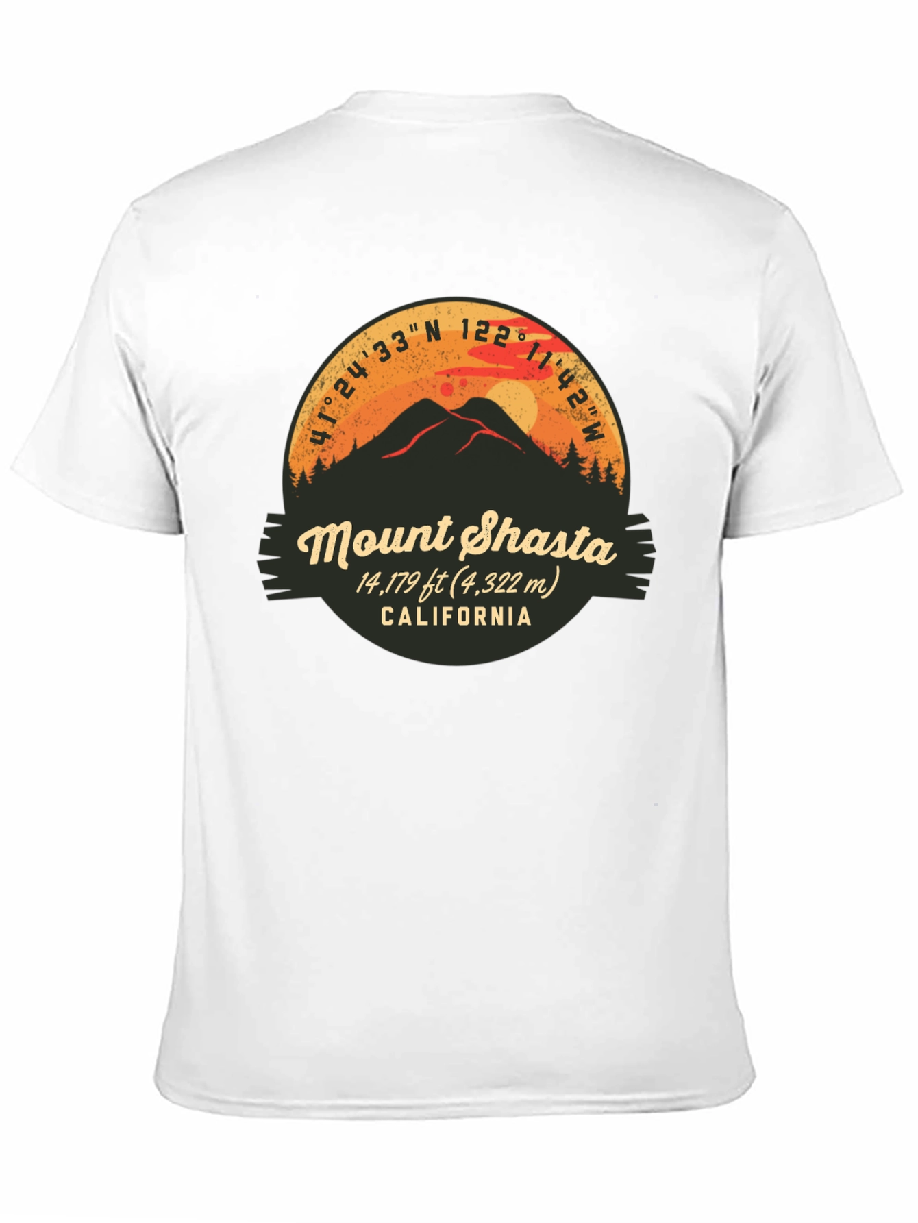 Mount Shasta California Graphic Tee