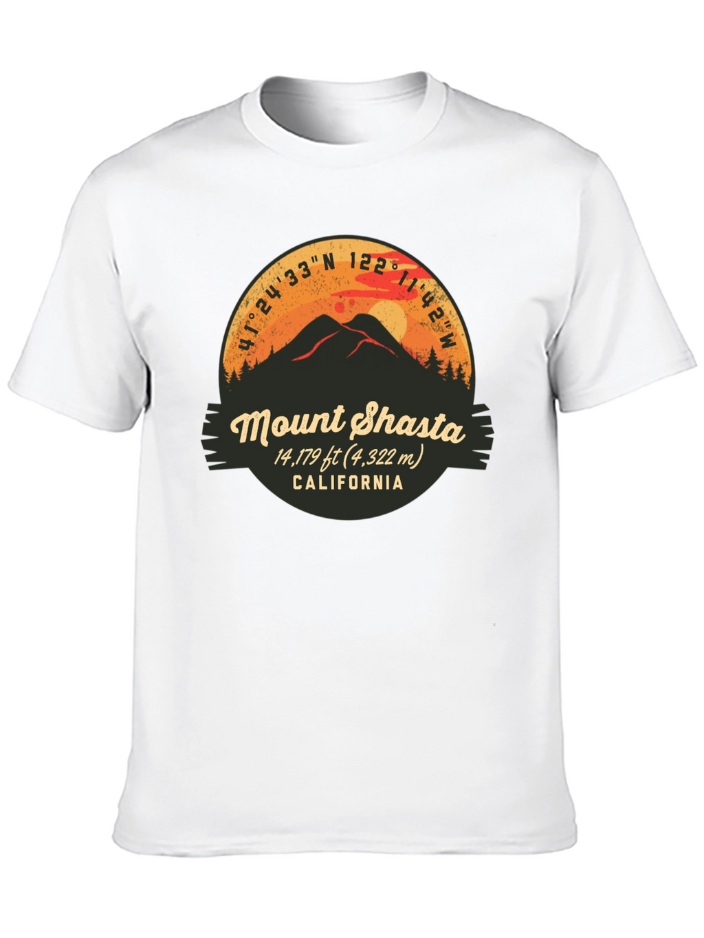 Mount Shasta California Graphic Tee