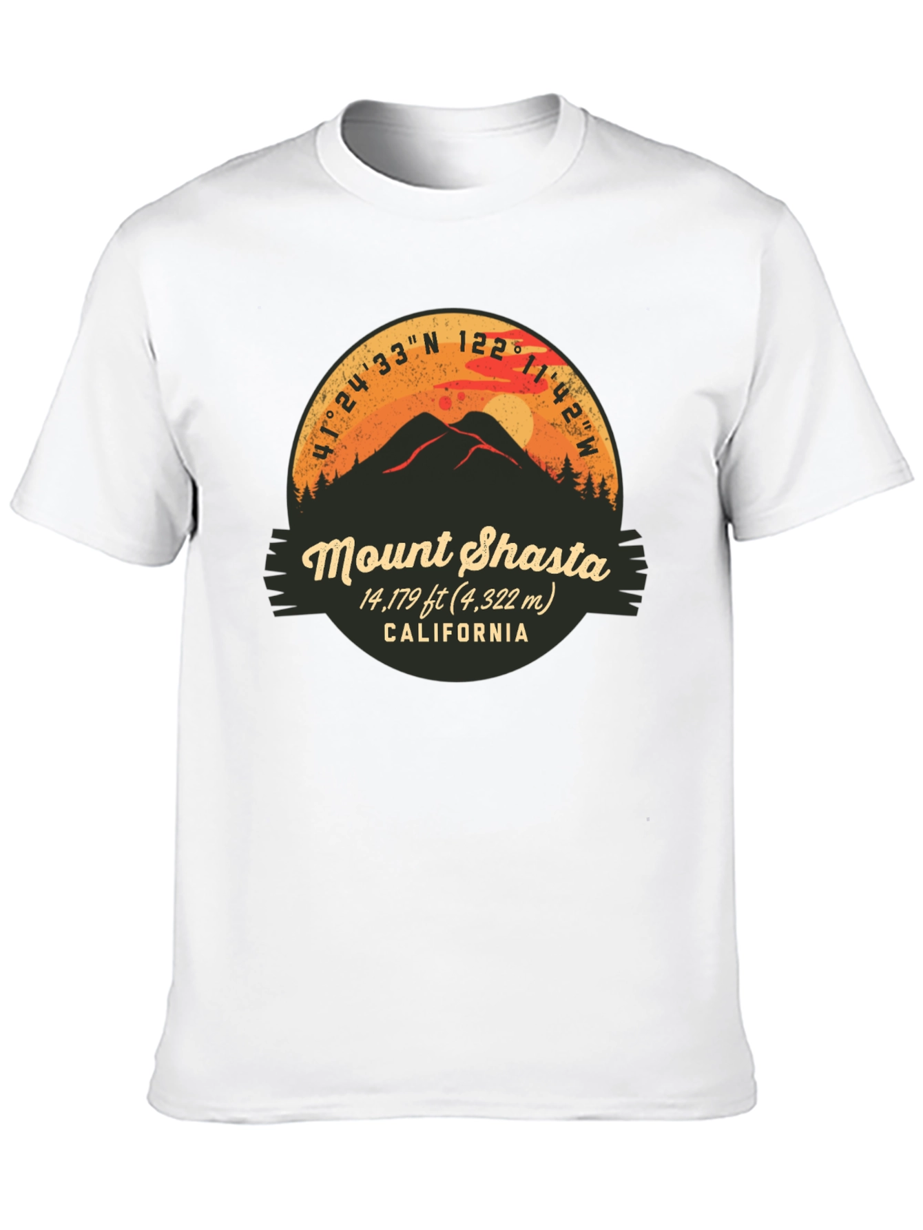 Mount Shasta California Graphic Tee