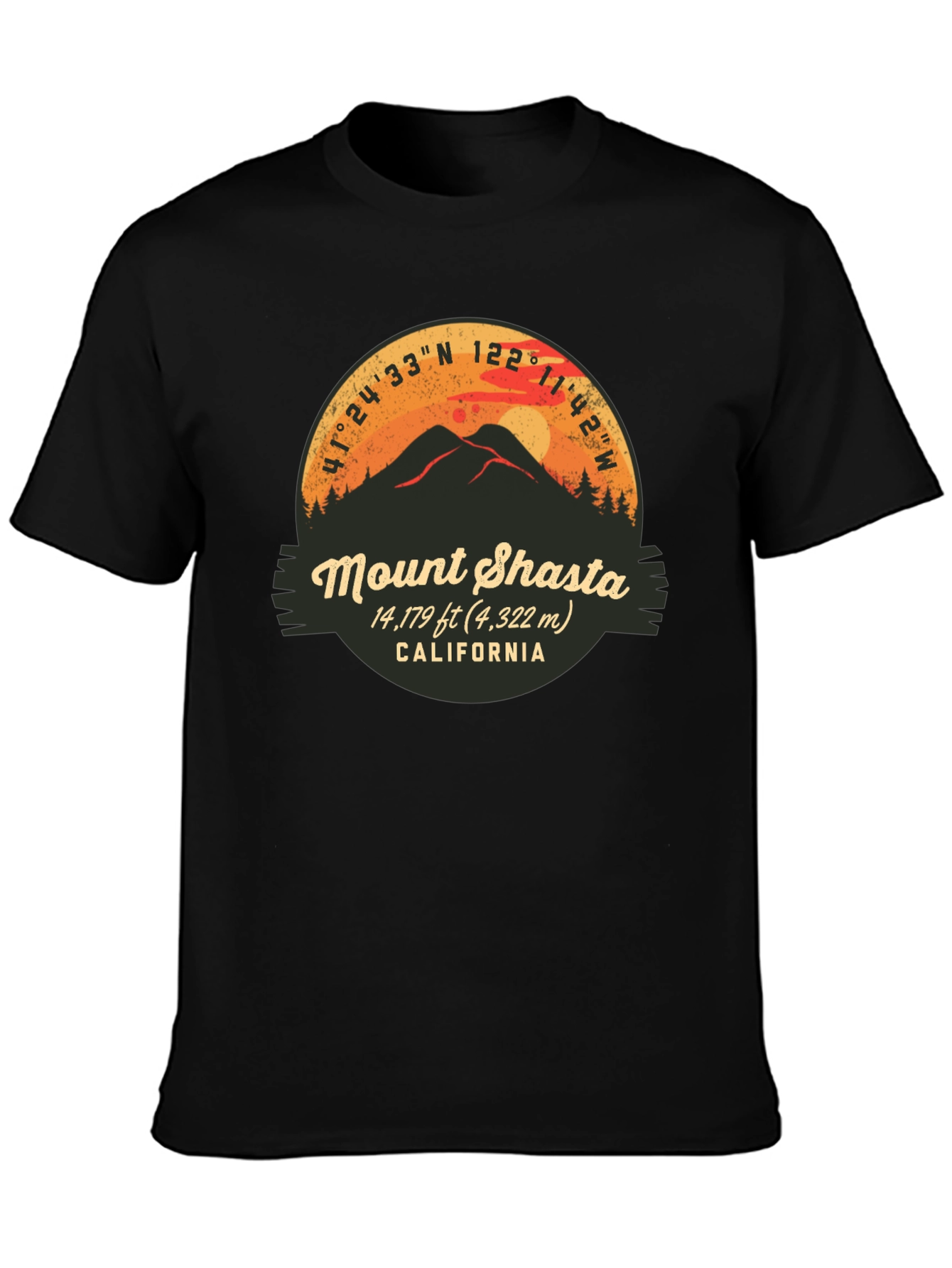 Mount Shasta California Graphic Tee