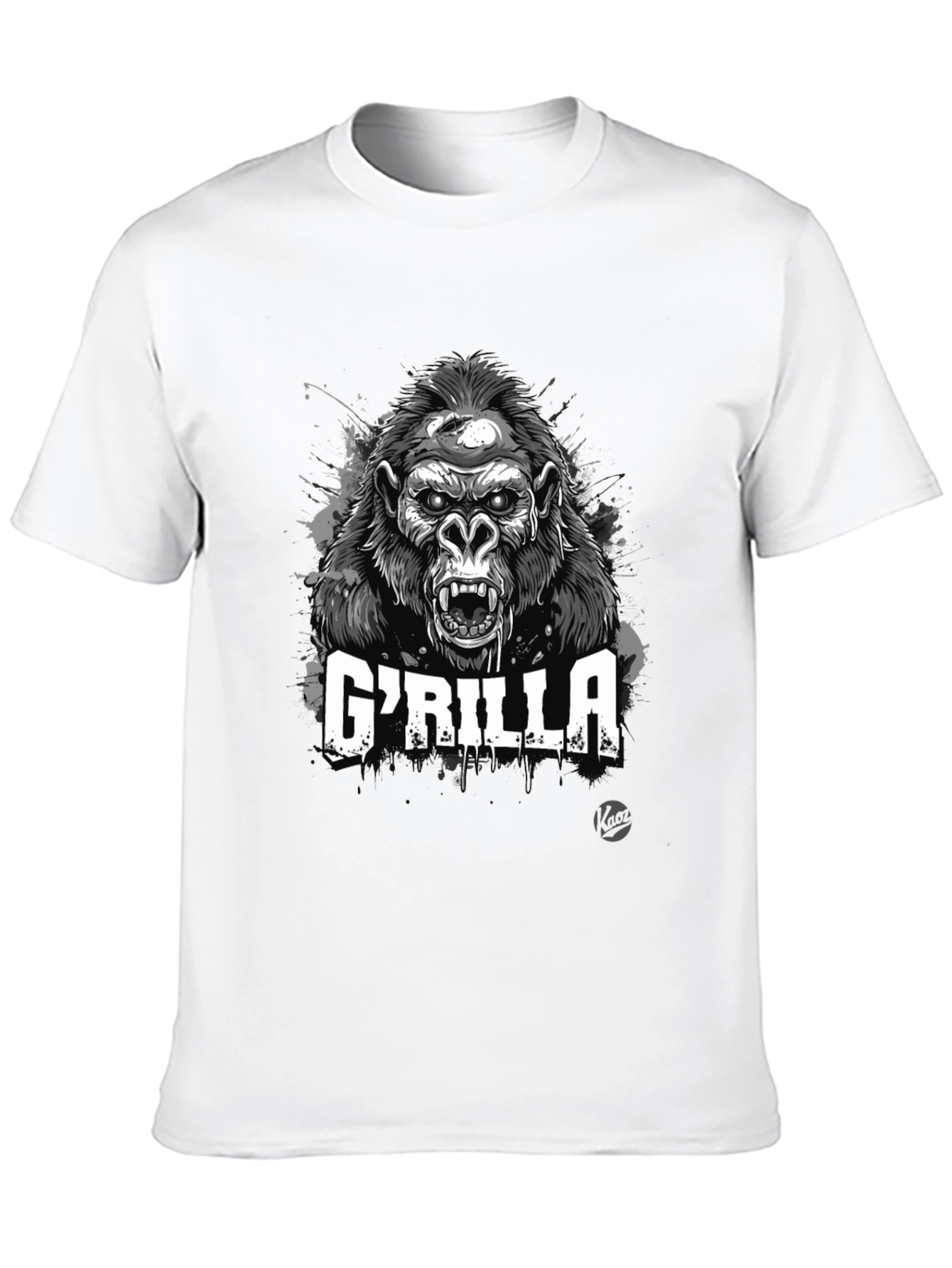 GRILLA Graphic Print Black T-Shirt