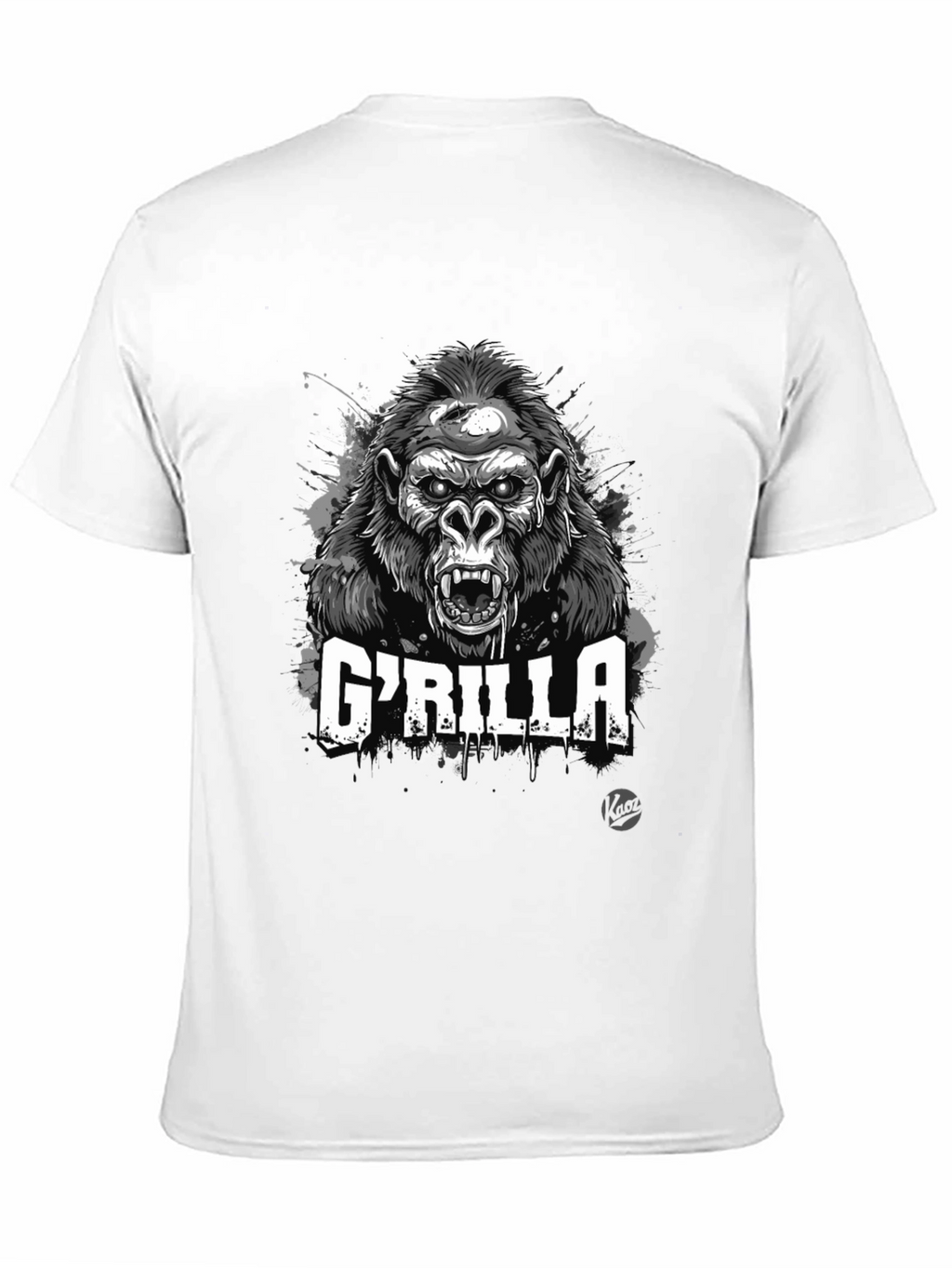 GRILLA Graphic Print Black T-Shirt