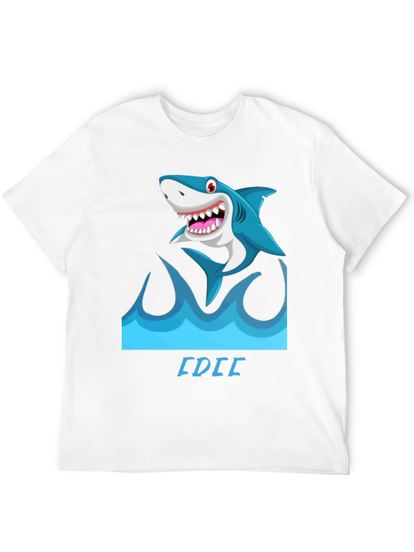 Shark Wave Graphic Tee - Mens Black Short Sleeve Shirt