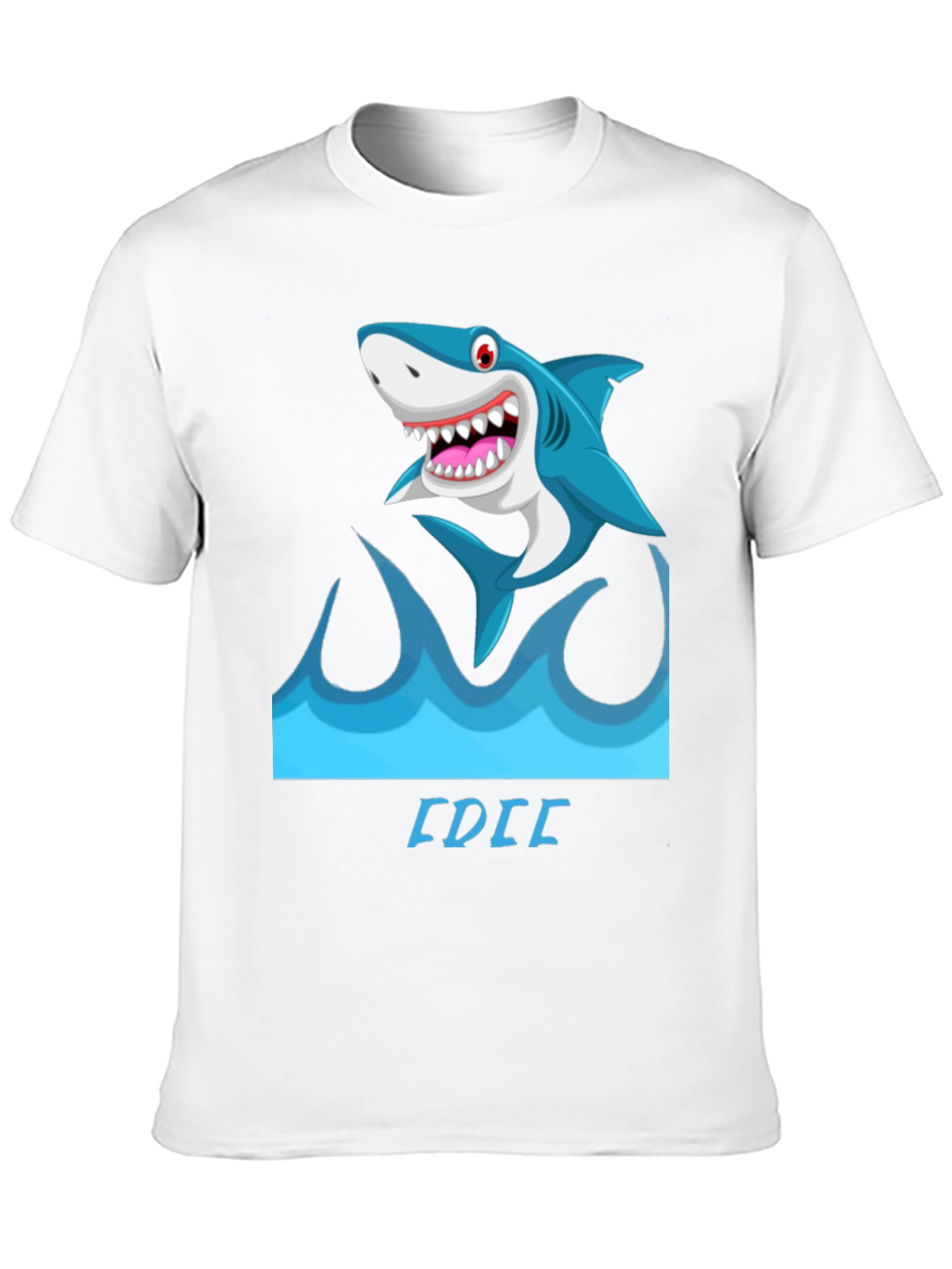 Shark Wave Graphic Tee - Mens Black Short Sleeve Shirt