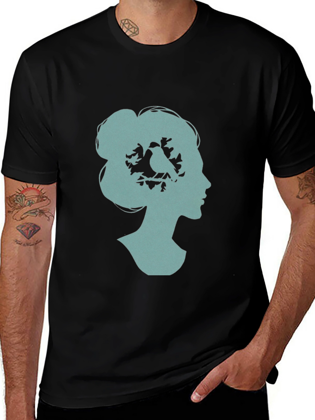 Womans Silhouette Bird T-Shirt