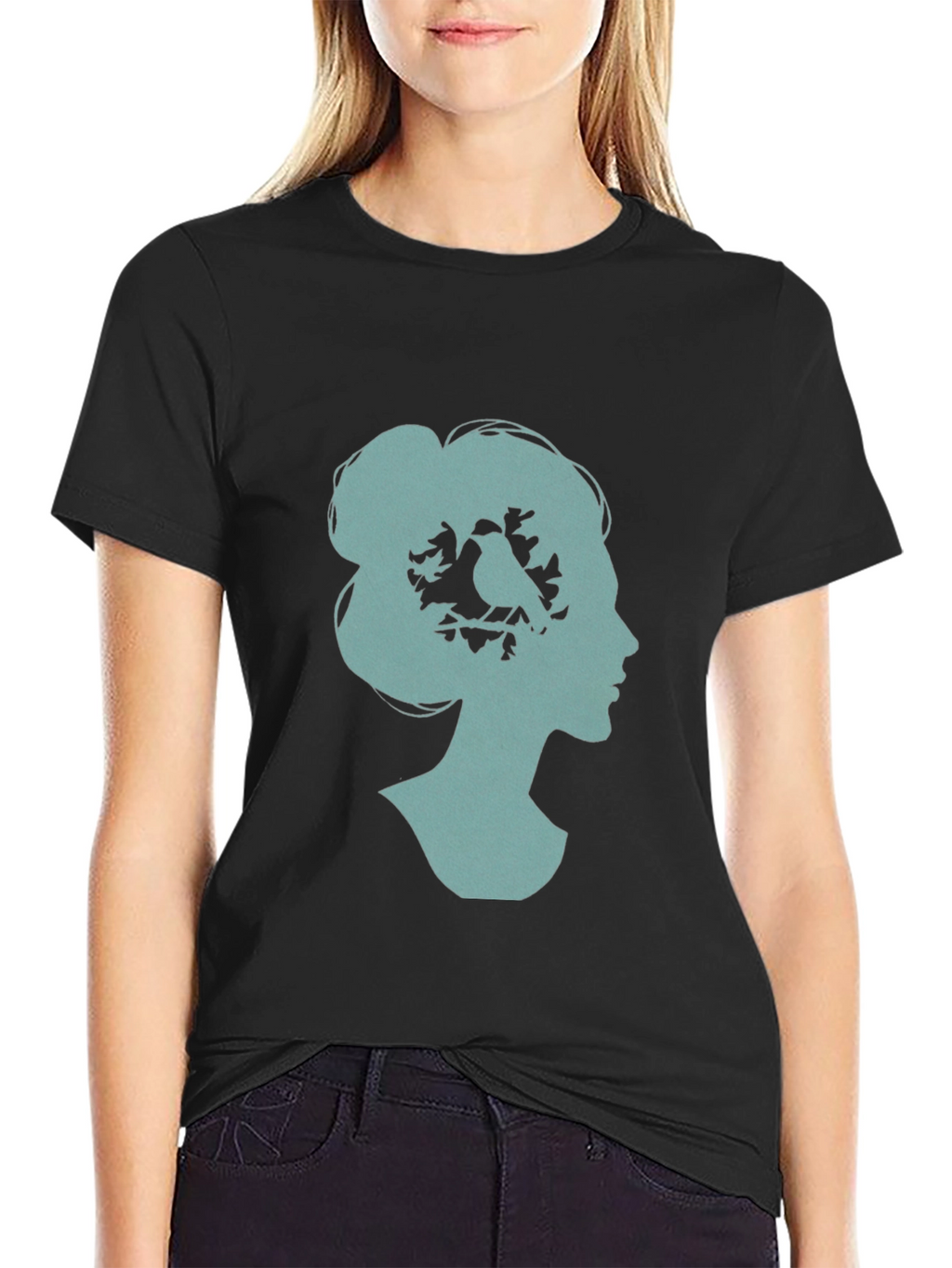 Womans Silhouette Bird T-Shirt