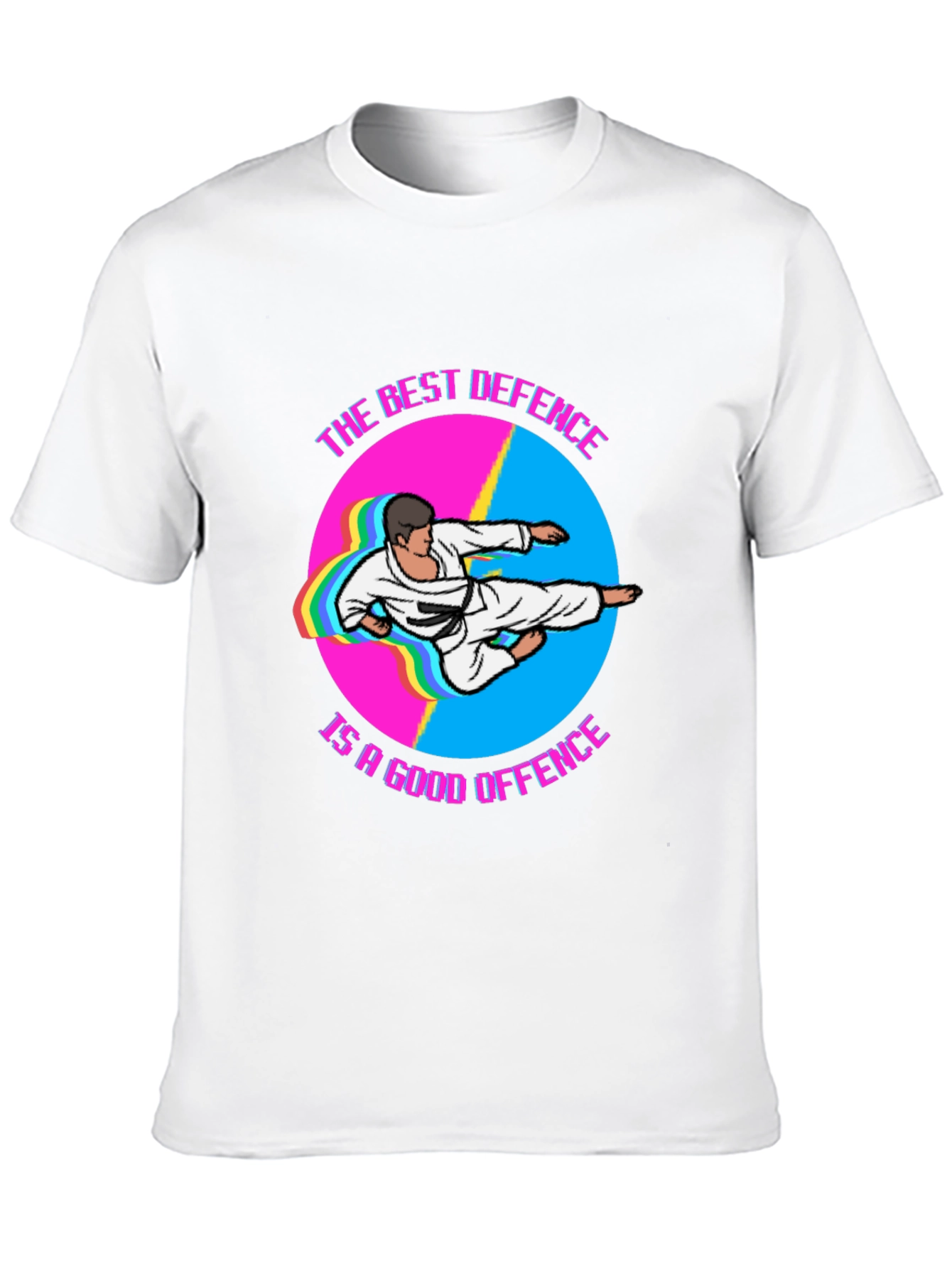 Best Defence Karate Graphic Black T-Shirt