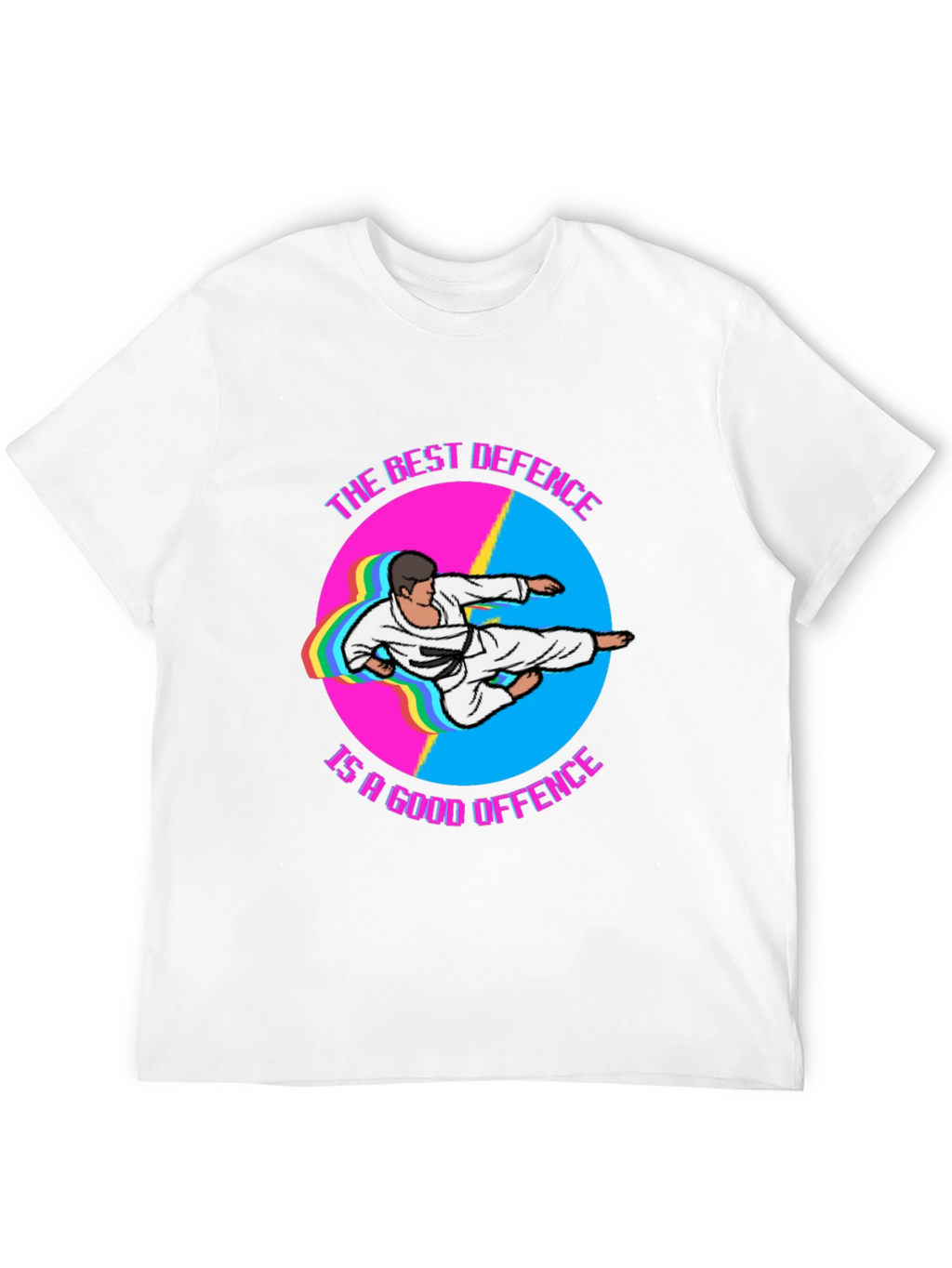 Best Defence Karate Graphic Black T-Shirt