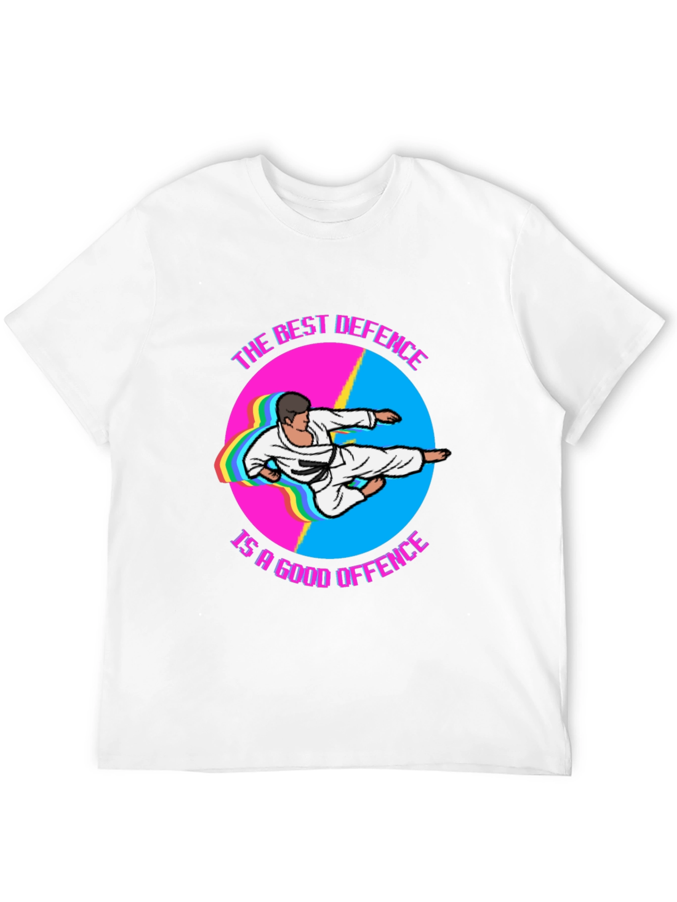 Best Defence Karate Graphic Black T-Shirt