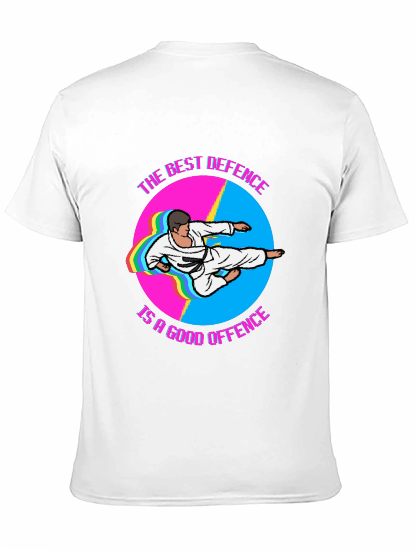 Best Defence Karate Graphic Black T-Shirt