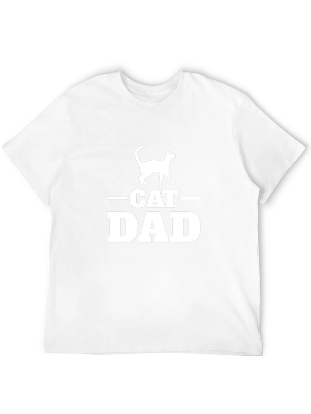 Cat Dad T-Shirt - Black Novelty Design