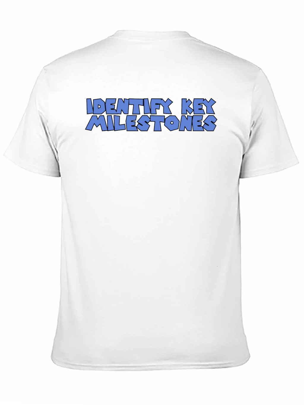 Identify Key Milestones T-Shirt - Black Graphic Tee