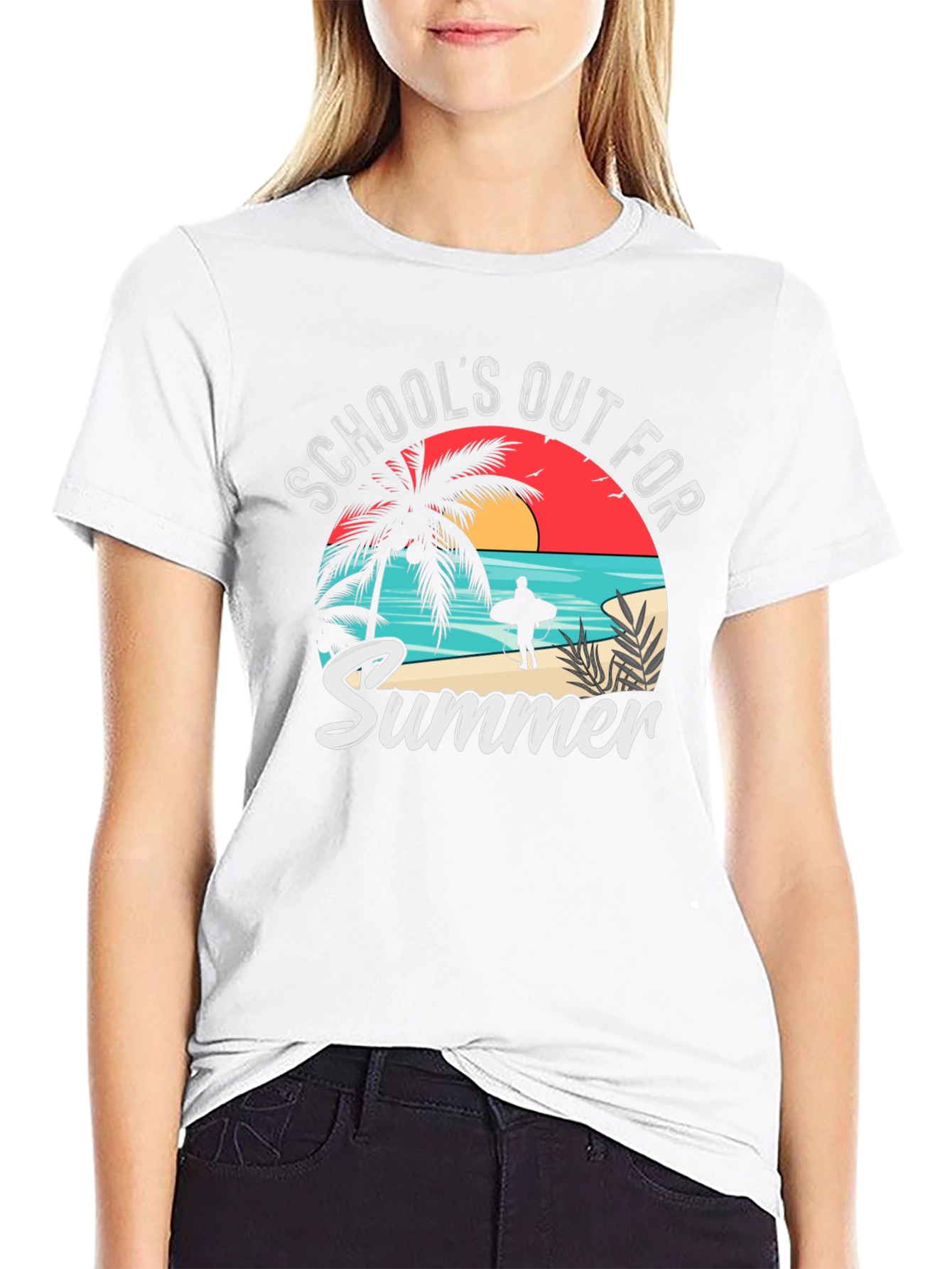 Schools Out for Summer T-Shirt - Beach Vibes